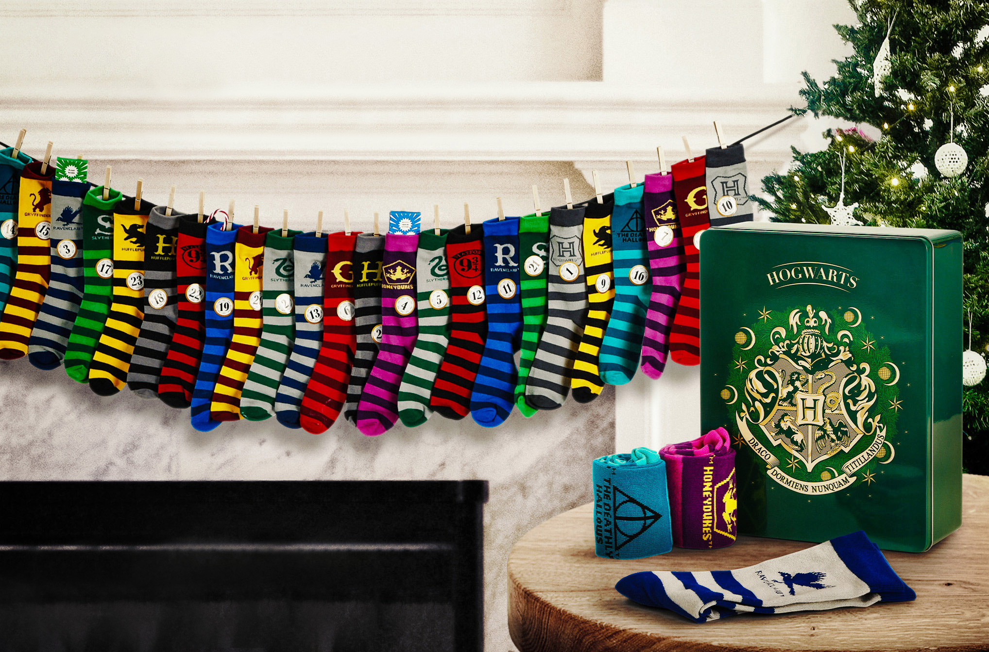 Harry Potter - Socks Advent Calendar for Filling