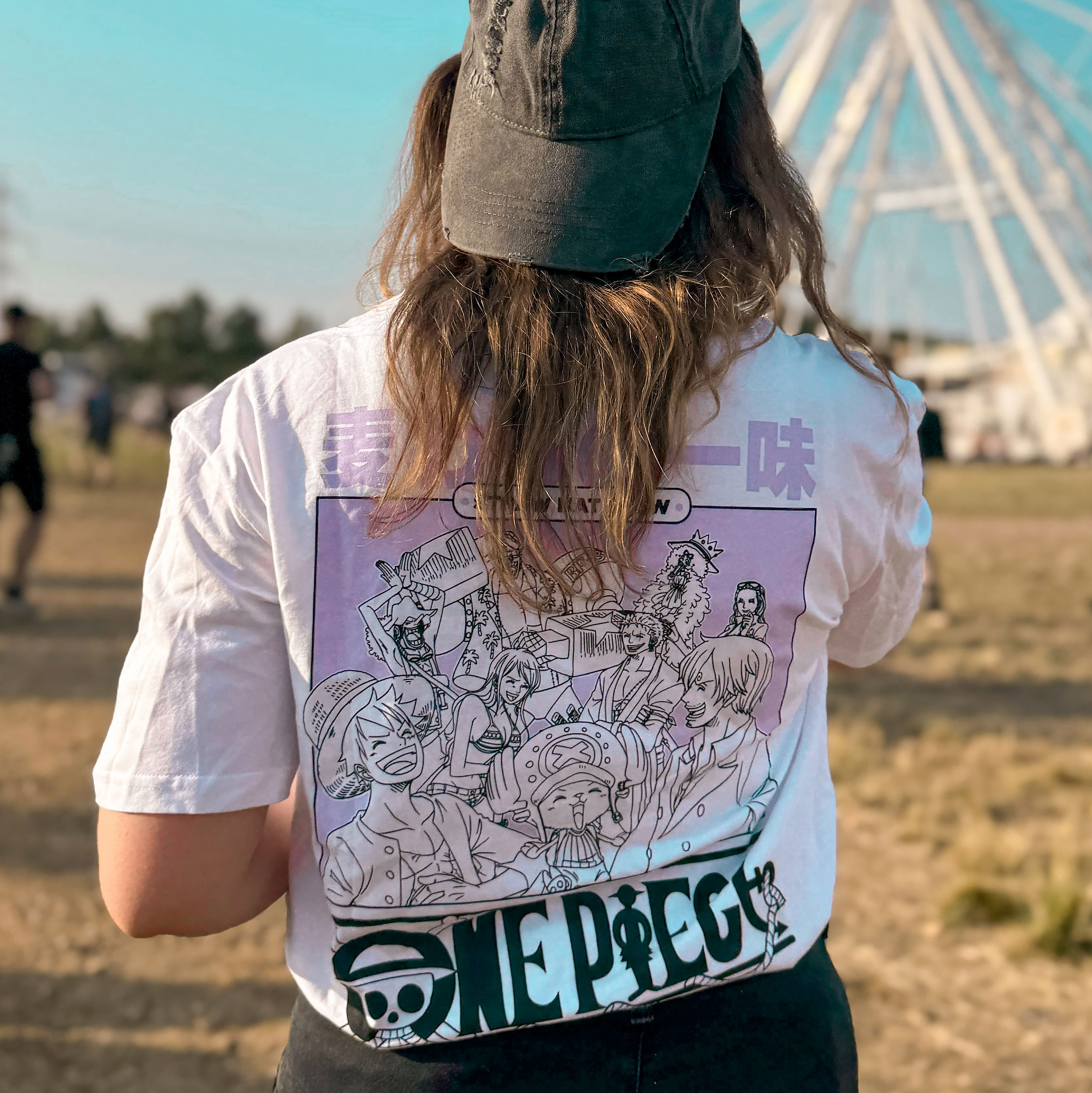 One Piece - Crew Capslab T-Shirt weiß