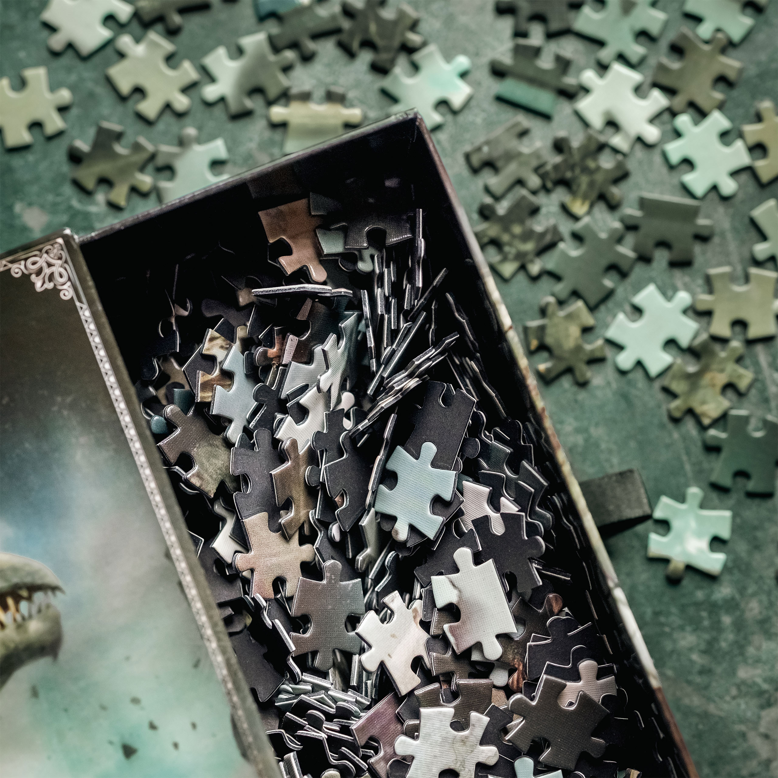 Harry Potter - Gringotts Bank met Draak Premium Puzzel