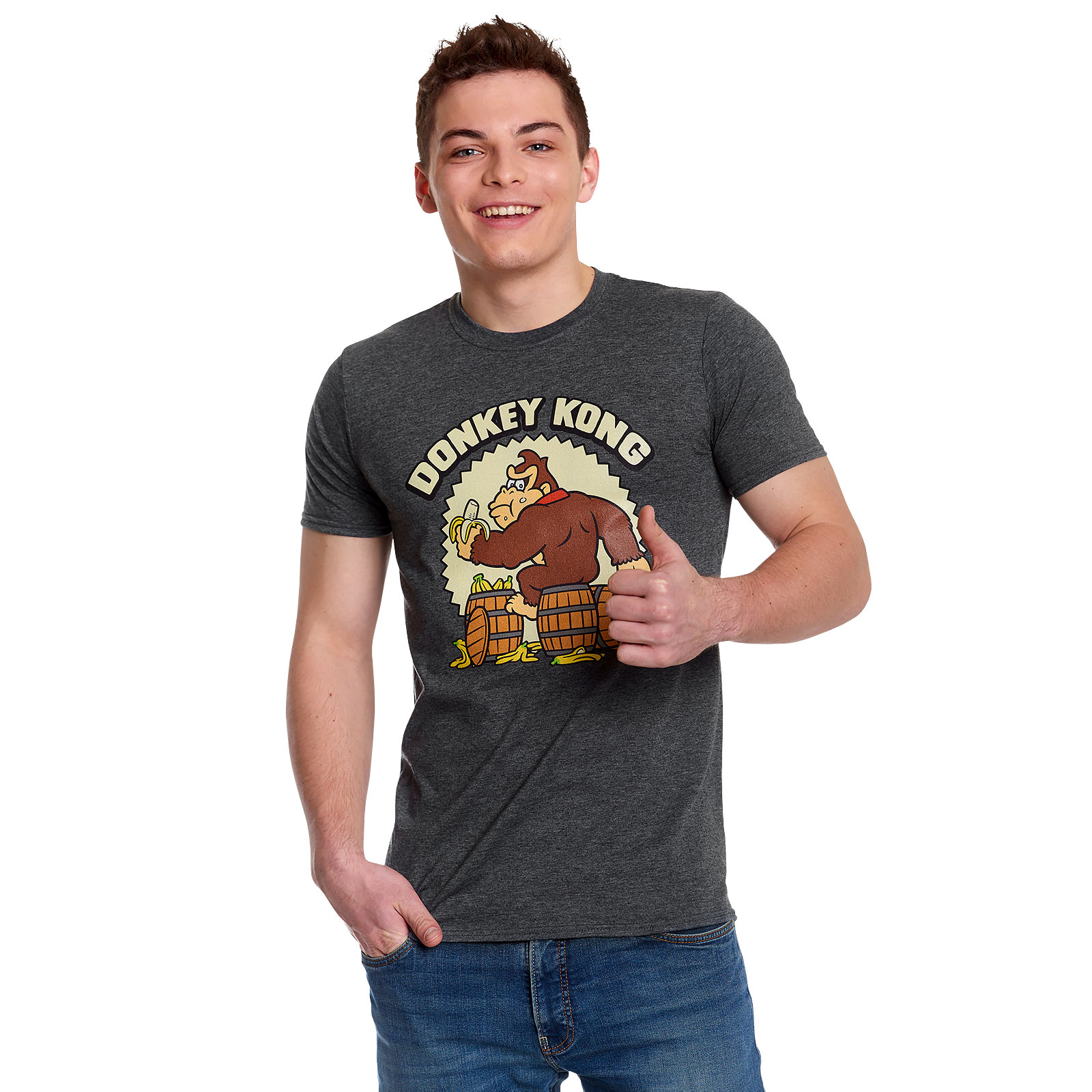 Donkey Kong - Bananas T-shirt Grijs