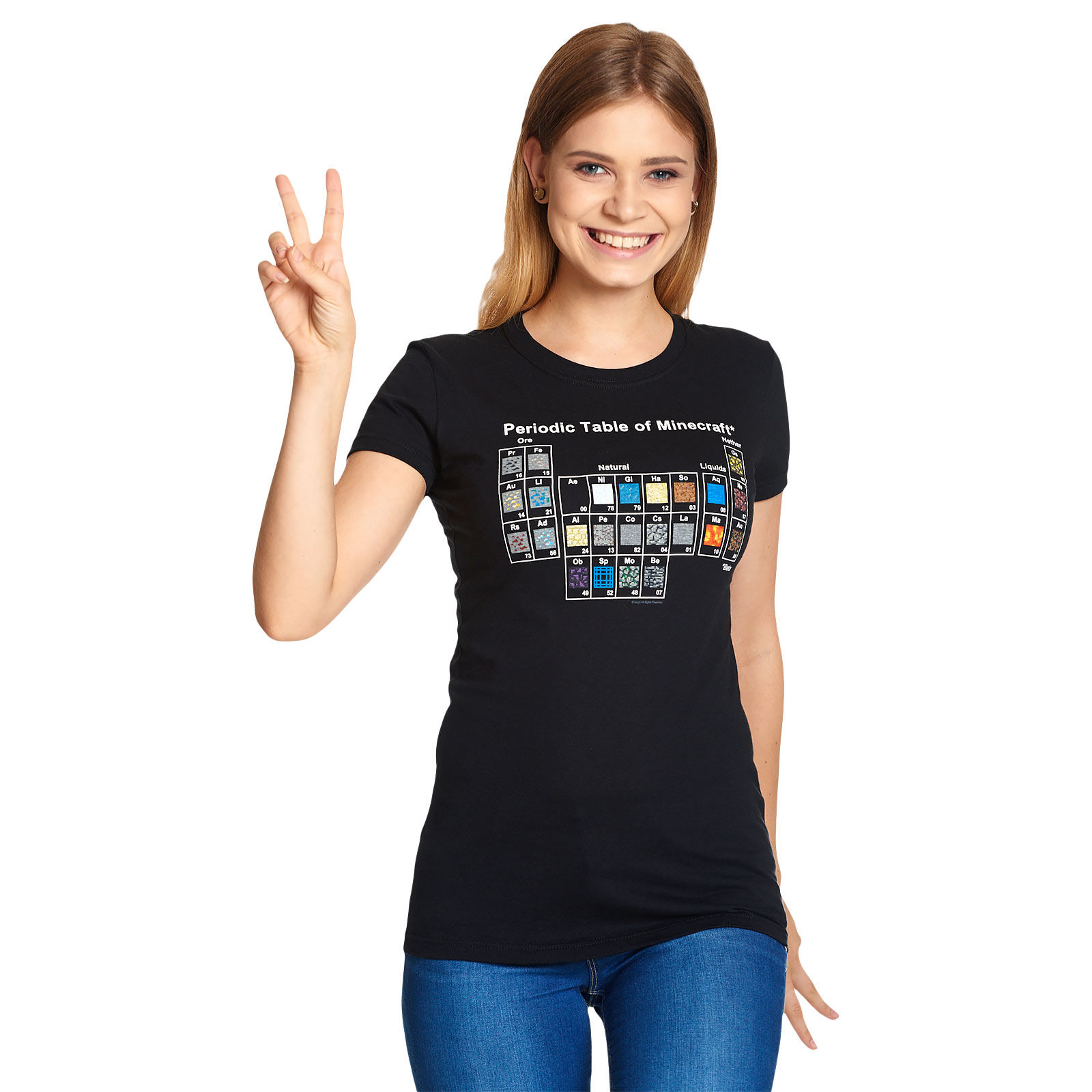 Minecraft - Periodiek Systeem T-shirt Dames