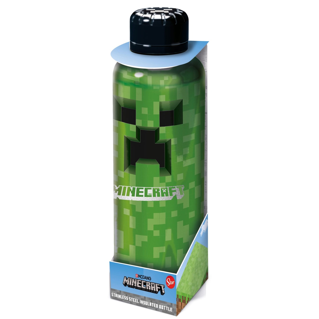 Minecraft Botella térmica de acero inoxidable Creeper