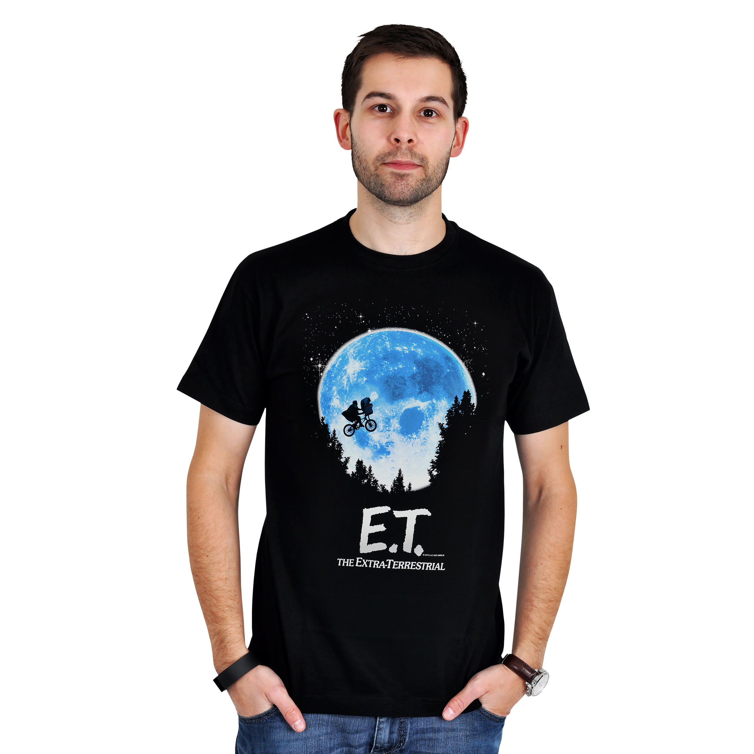E.T. - Moon Glow in the Dark T-Shirt schwarz