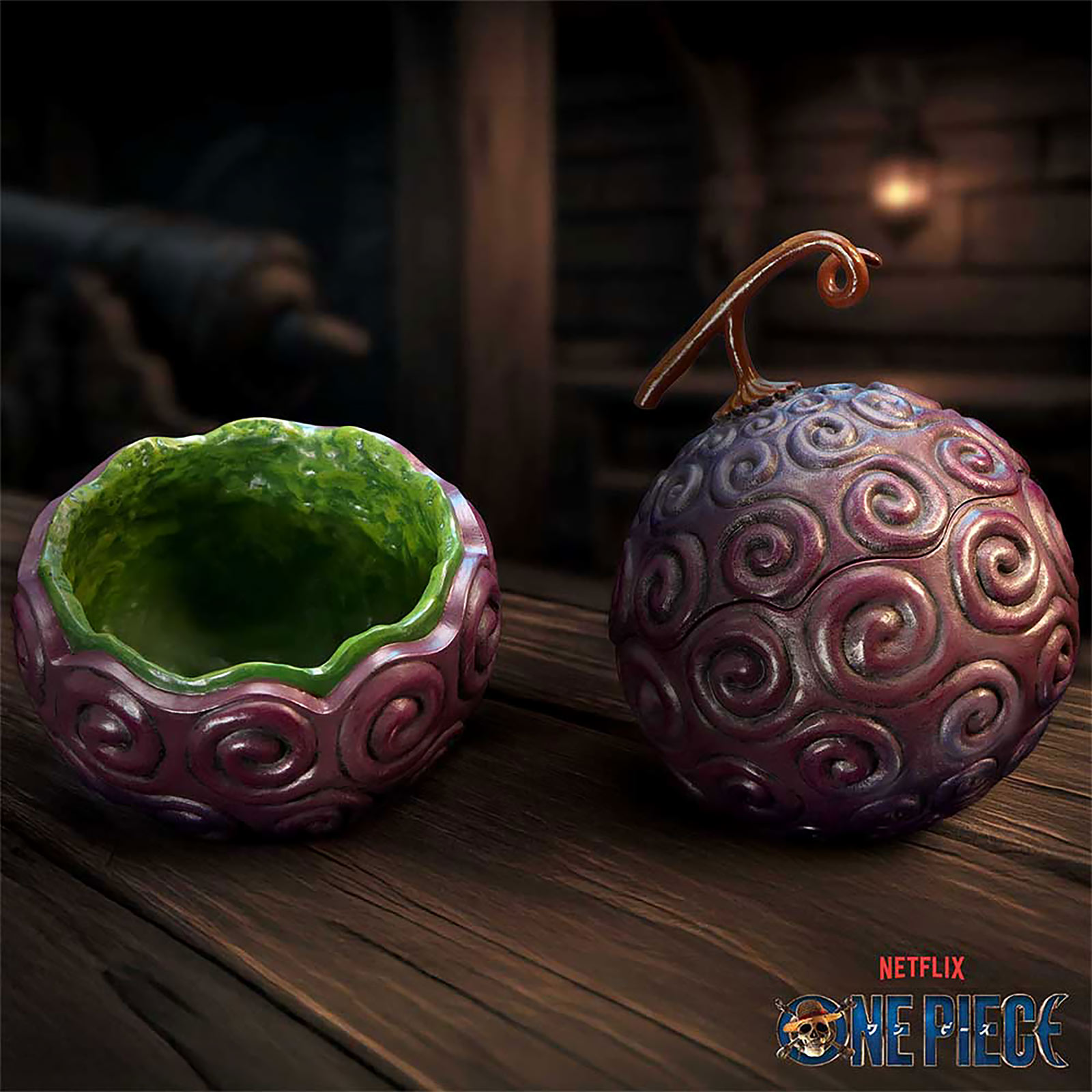 One Piece - Caja de almacenamiento Fruta del Diablo Gomu Gomu