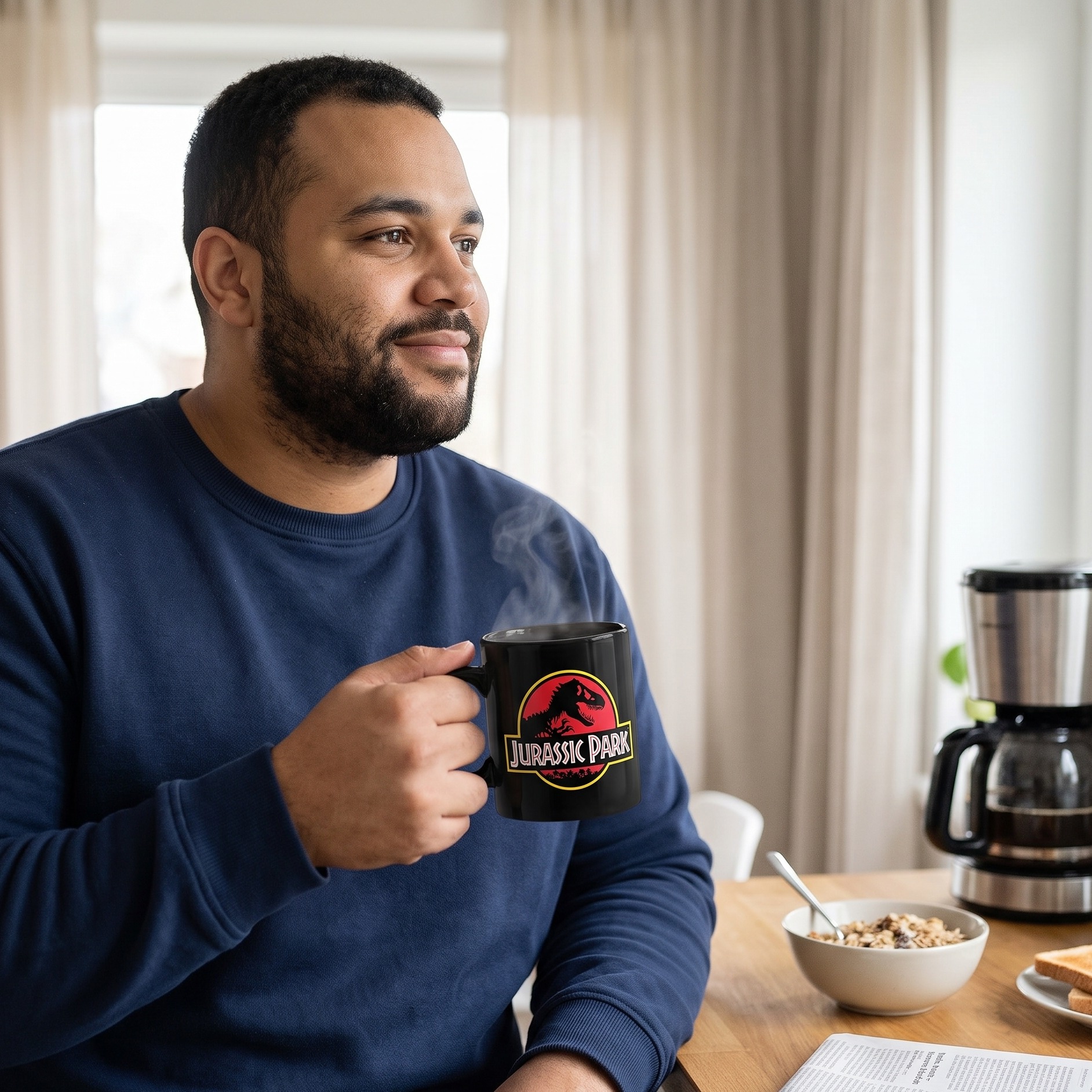 Jurassic Park - Logo Tasse schwarz