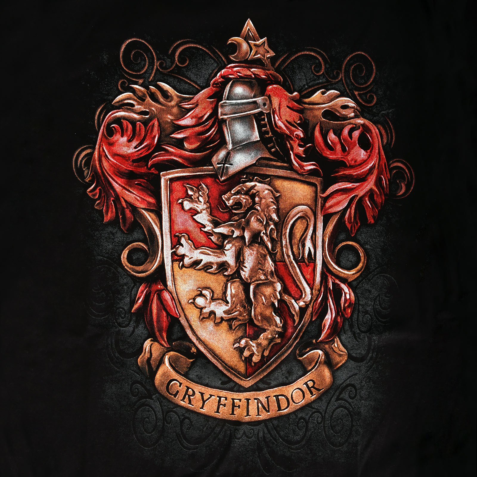 Harry Potter - Gryffindor Wappen T-Shirt Damen schwarz