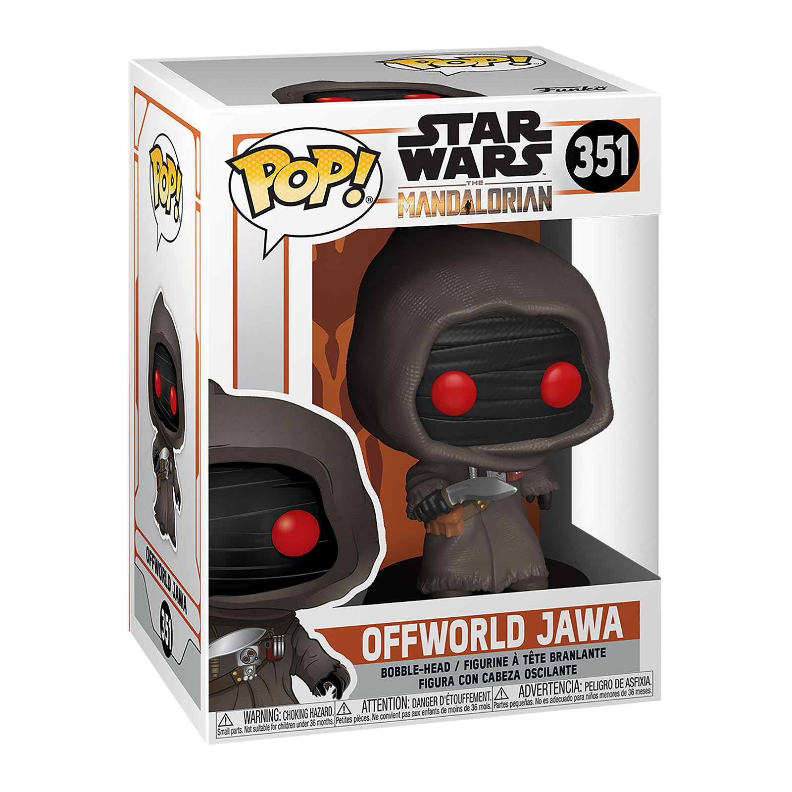 Offworld Jawa Figurine Funko Pop à tête branlante - Star Wars The Mandalorian