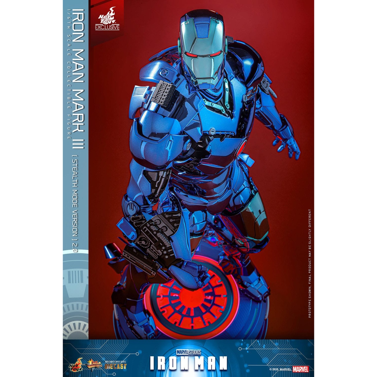 Iron Man Movie Masterpiece Diecast figurka akcji 1/6 Iron Man Mark III (Stealth Mode Ver.) 2.0 Hot Toys Exclusive 33 cm