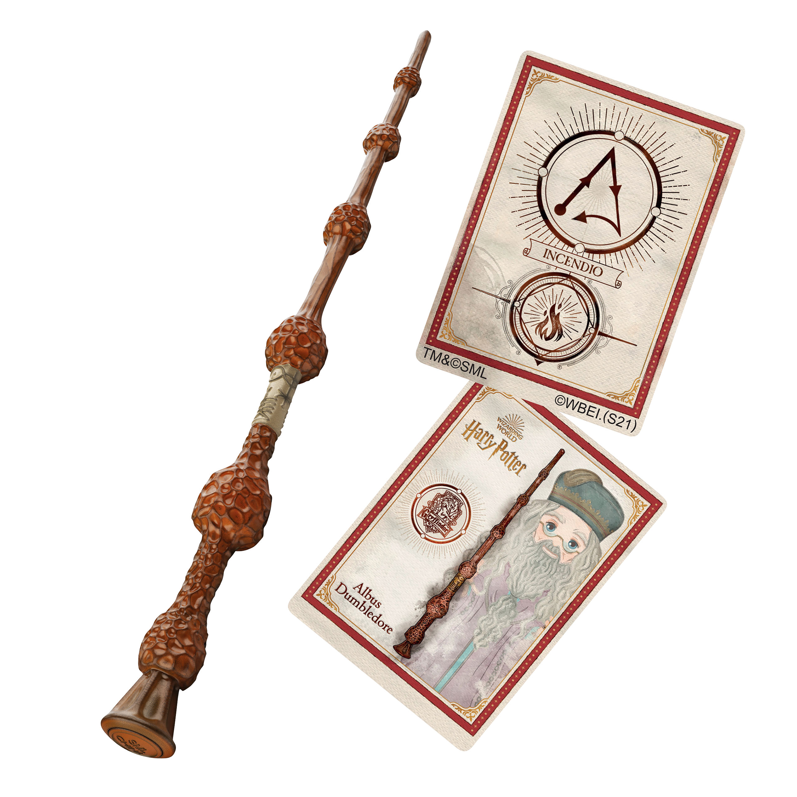 Harry Potter - Dumbledore wand with spell card