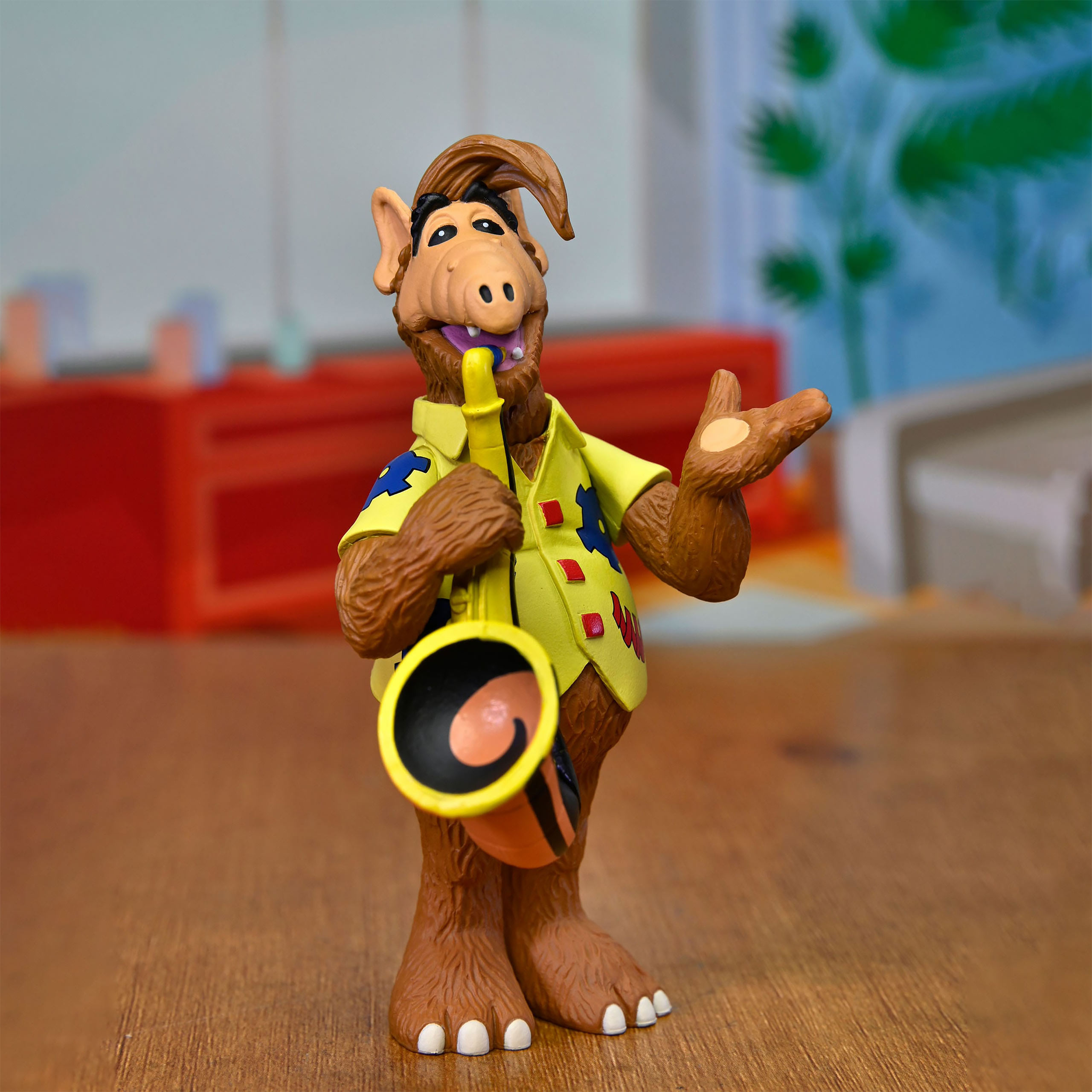Alf avec Figurine Saxophone