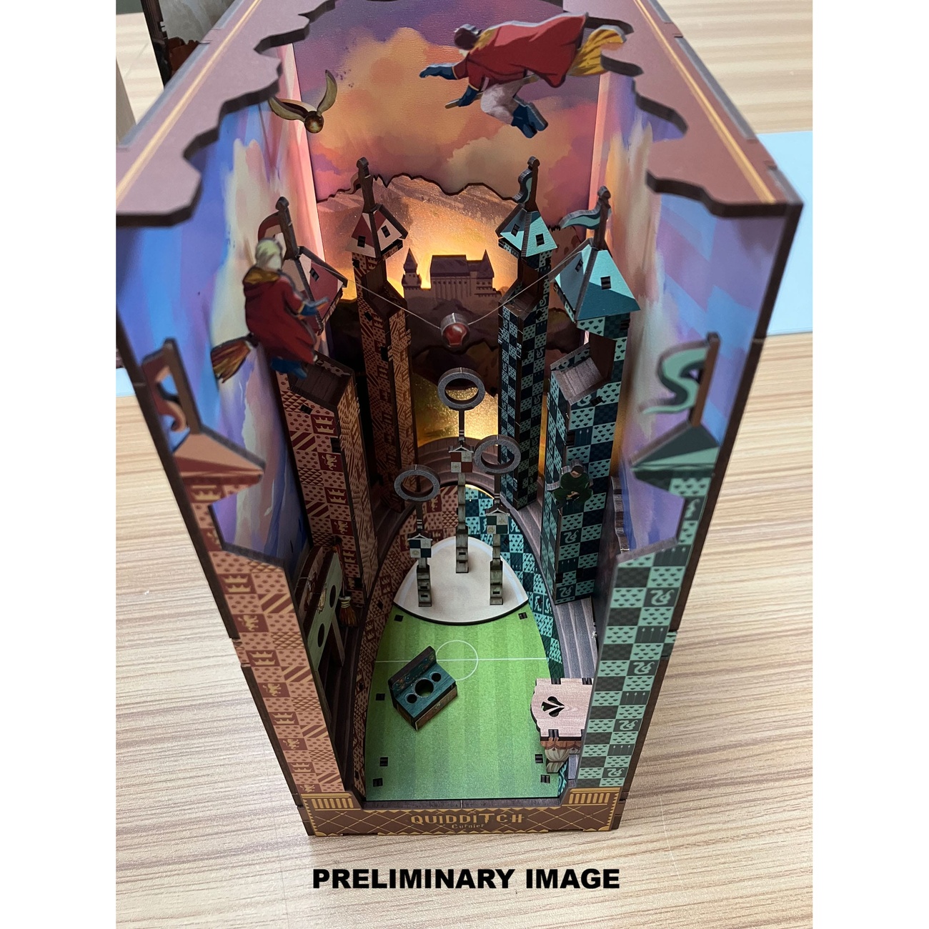 Harry Potter Tiny Adventures Book Nook Mini-Diorama Quidditchfeld 23 cm