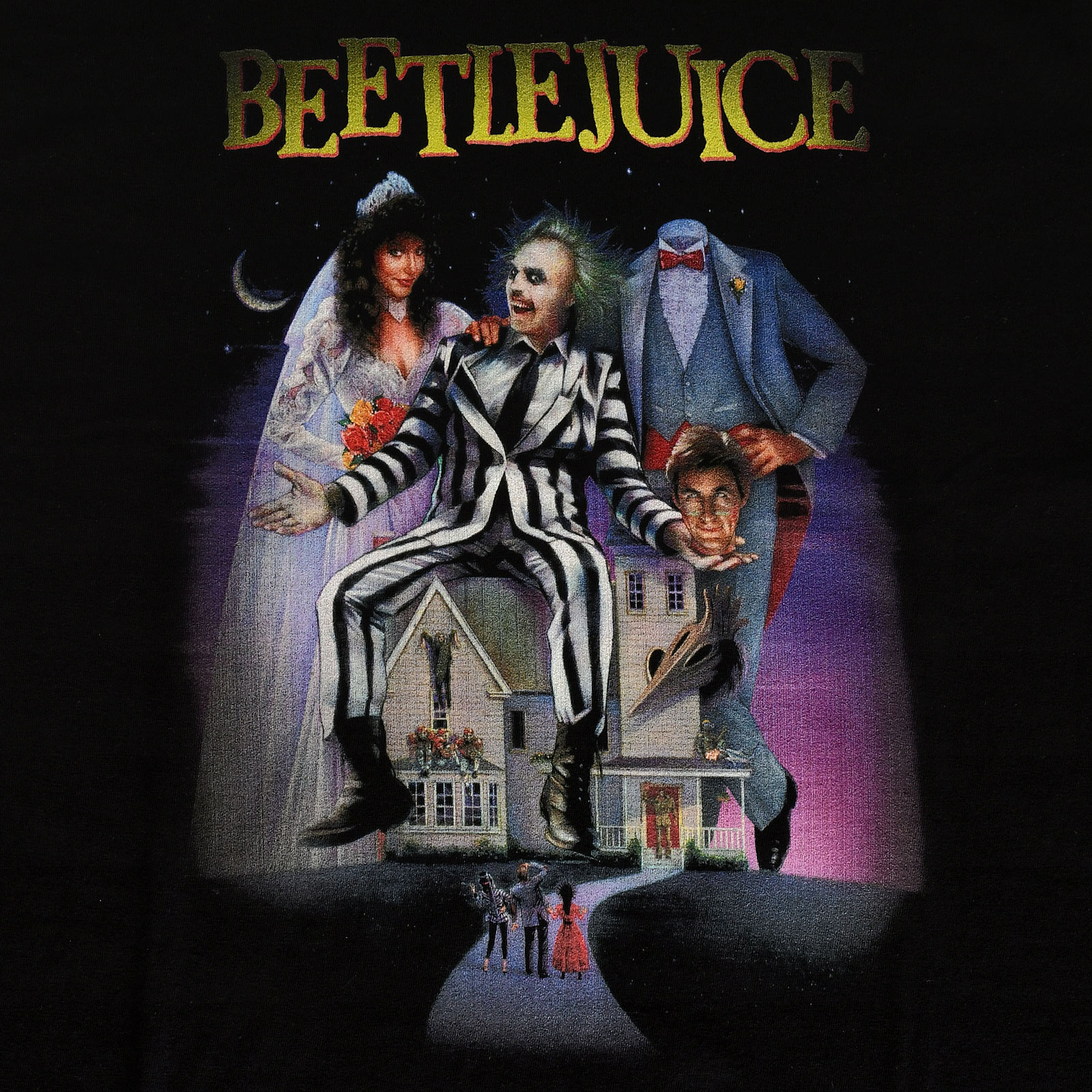 Beetlejuice - Movie Poster T-Shirt schwarz