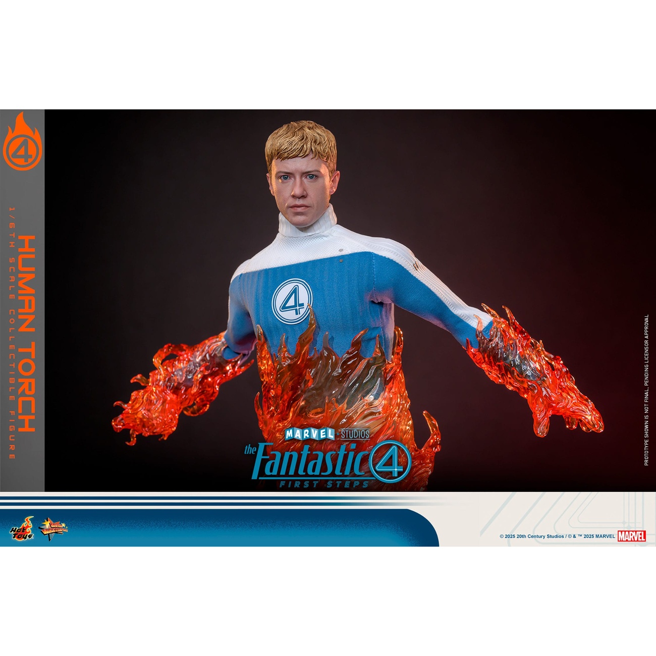 Les Quatre Fantastiques : First Steps - Figurine d’Exception Human Torch 1:6
