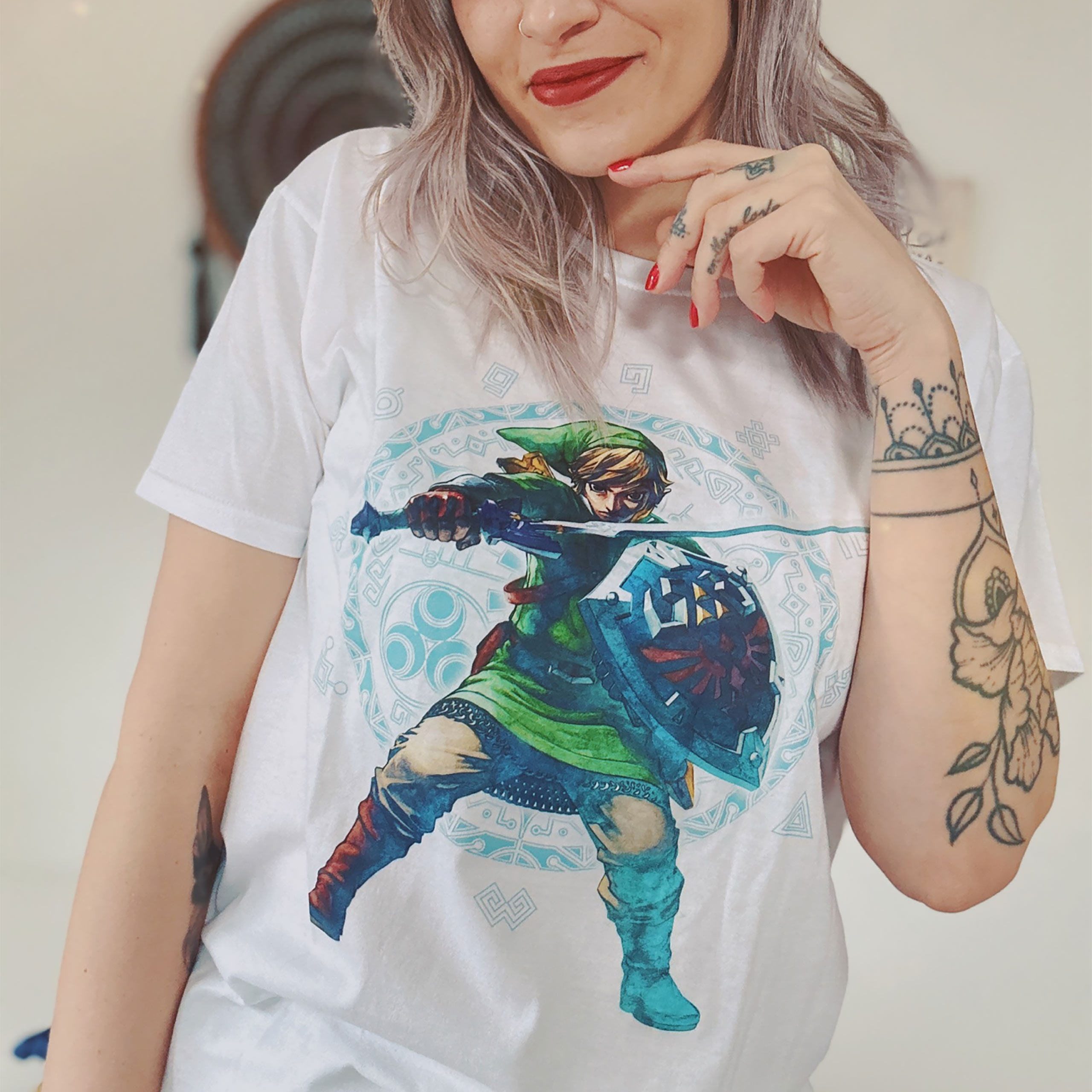 Zelda - T-shirt bianca Skyward Sword Pose