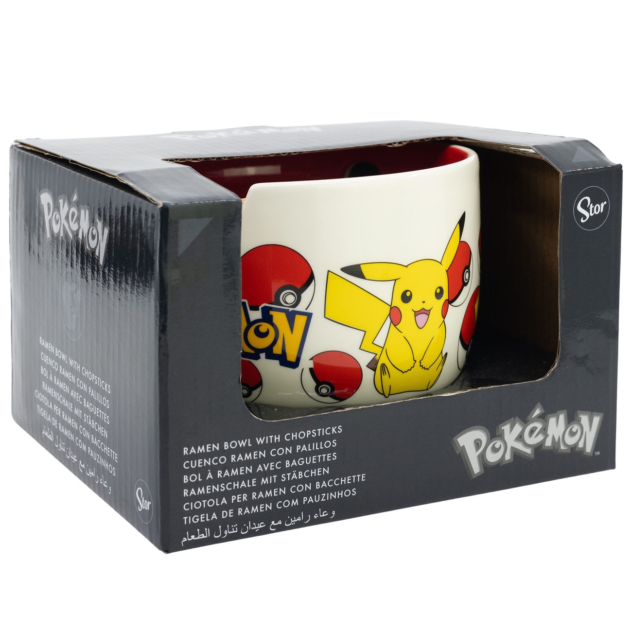 Pokémon Ramen Bowl with Chopsticks Face