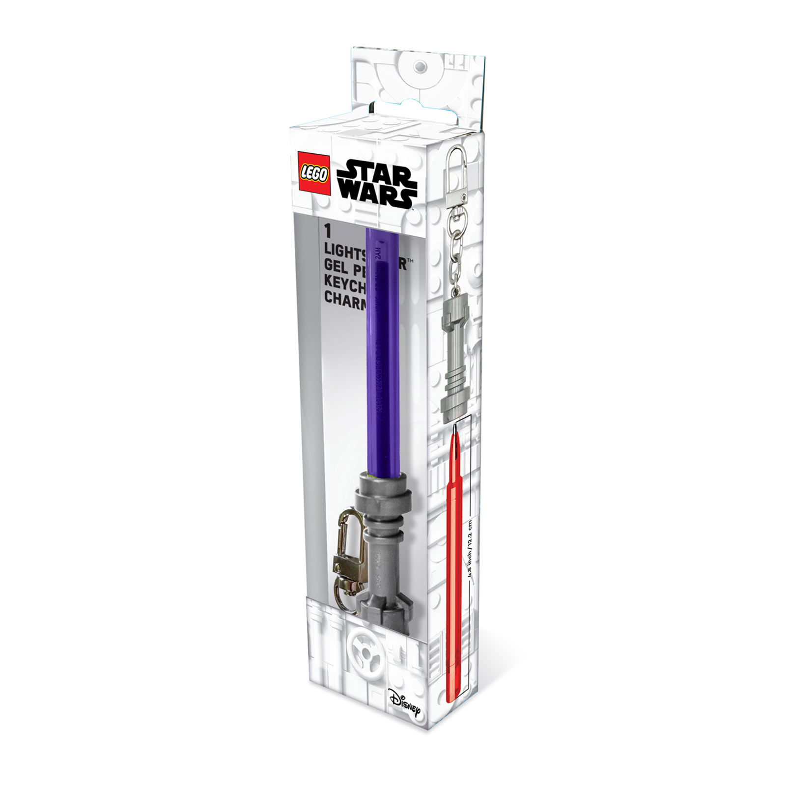 Star Wars - Penna gel a spada laser con moschettone (viola)