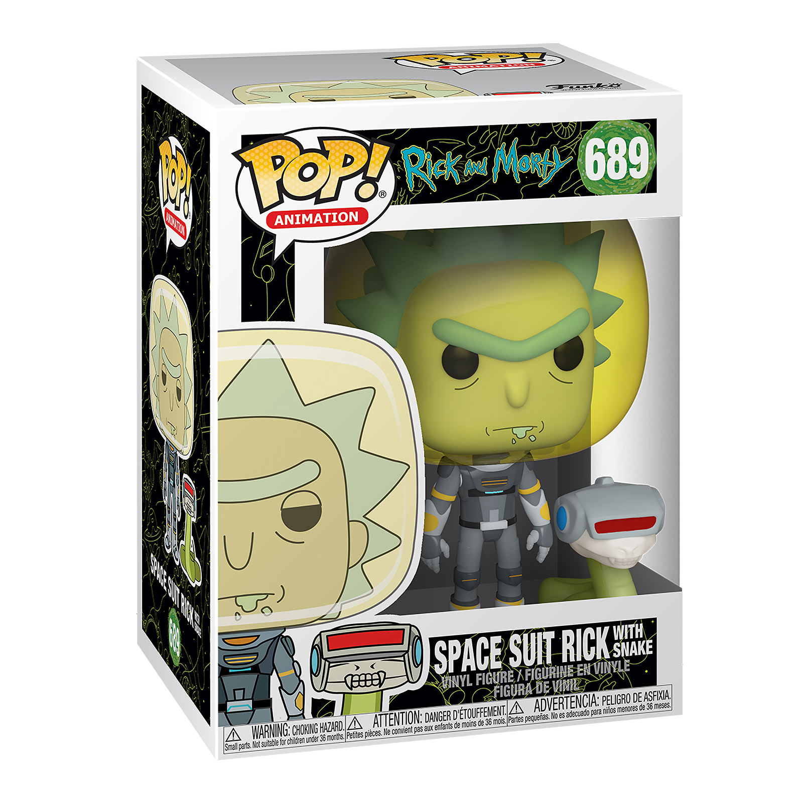 Rick and Morty - Space Suit Rick With Snake Figurine Funko Pop