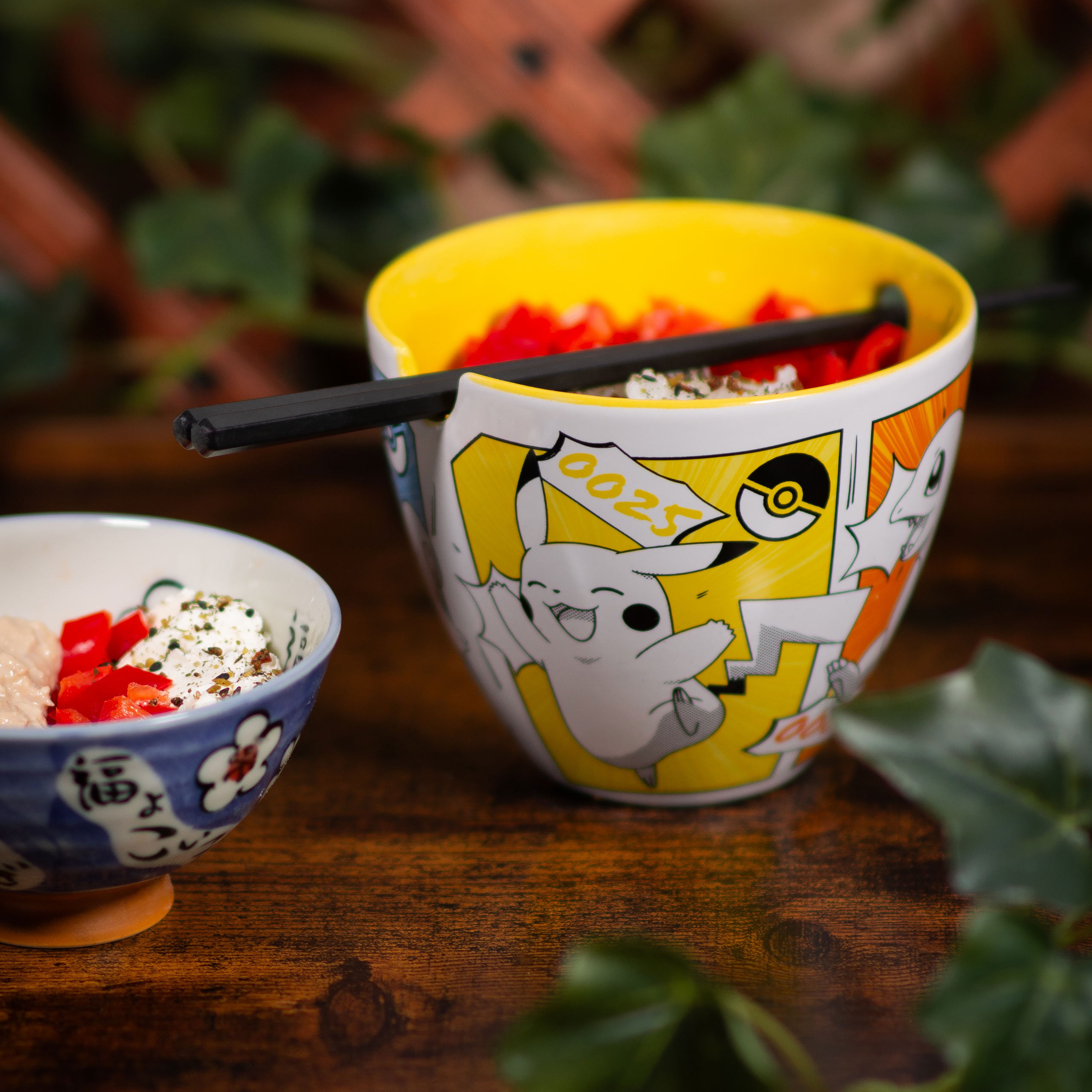 Pokémon - Ciotola ramen Starters con bacchette