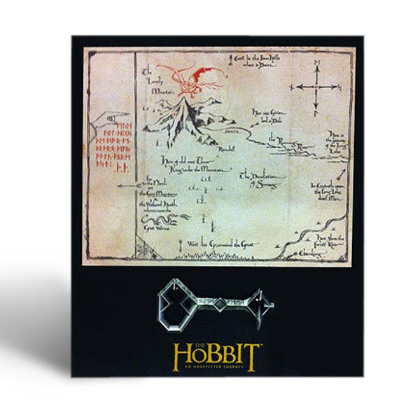 Der Hobbit - Thorins Karte mit Schlüssel - Wandbild, klein