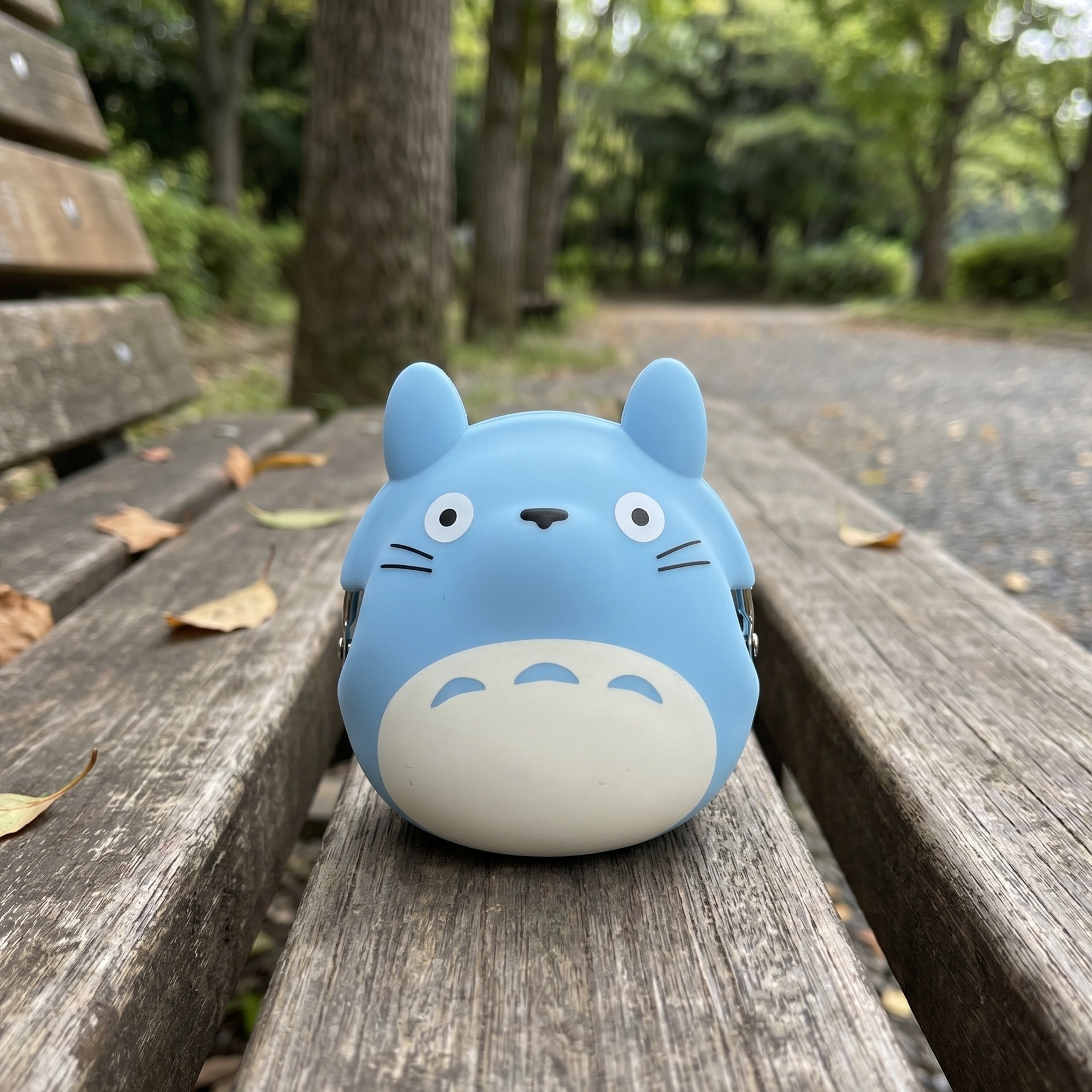 Mijn buurman Totoro Mini portemonnee Totoro blauw 9 cm
