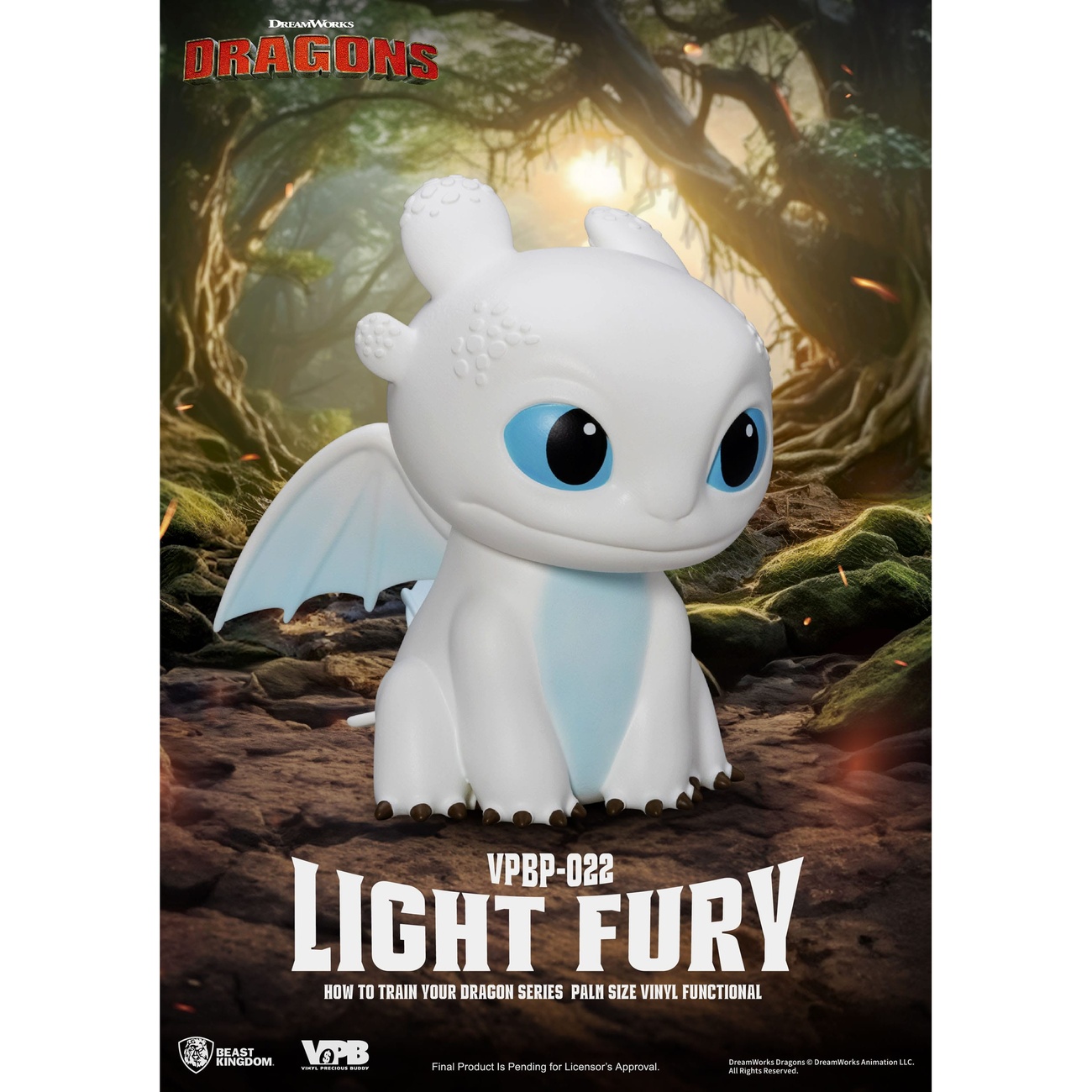 How to Train Your Dragon Piggy Vinyl Spaarpot Light Fury 12 cm