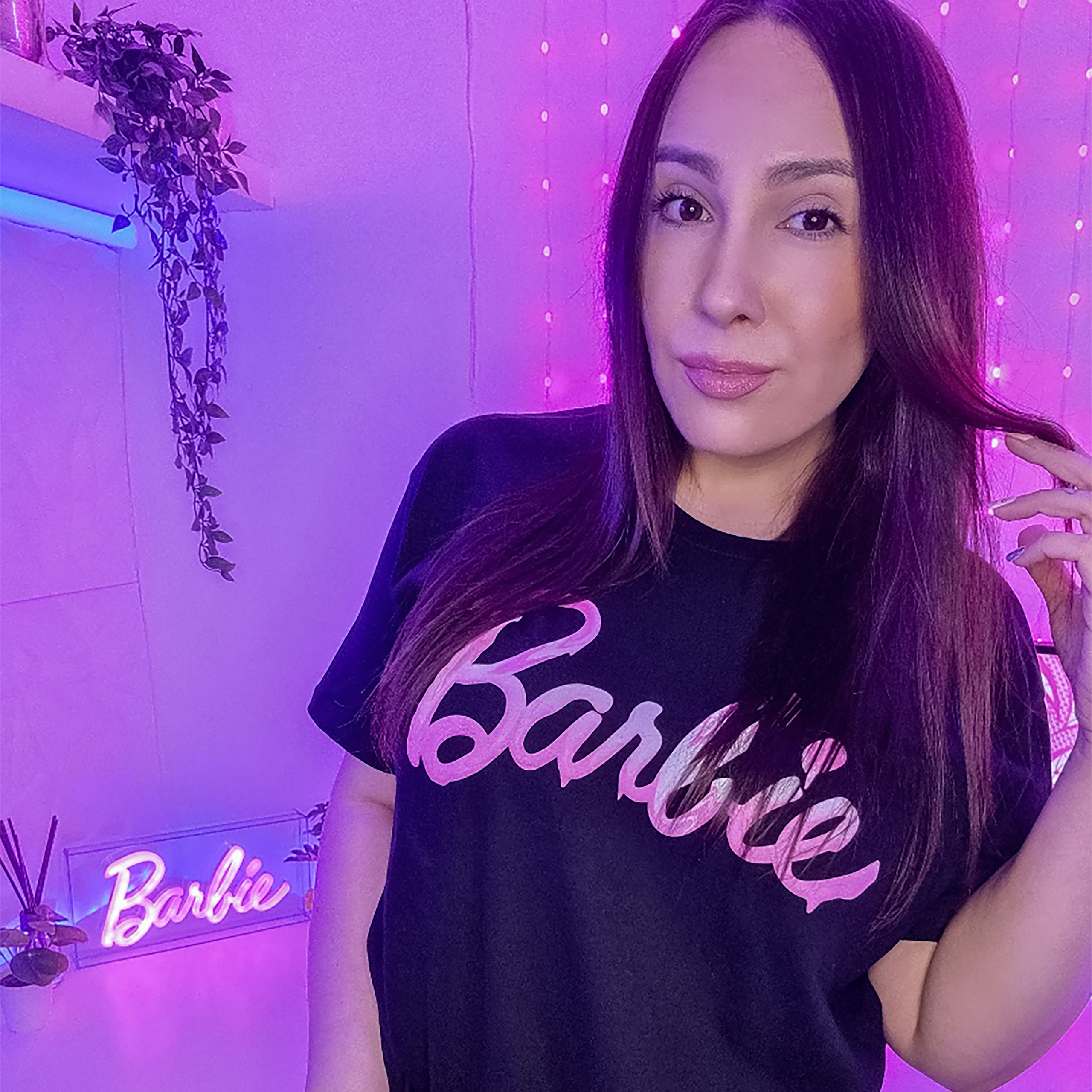 Barbie - Melted Logo T-Shirt schwarz