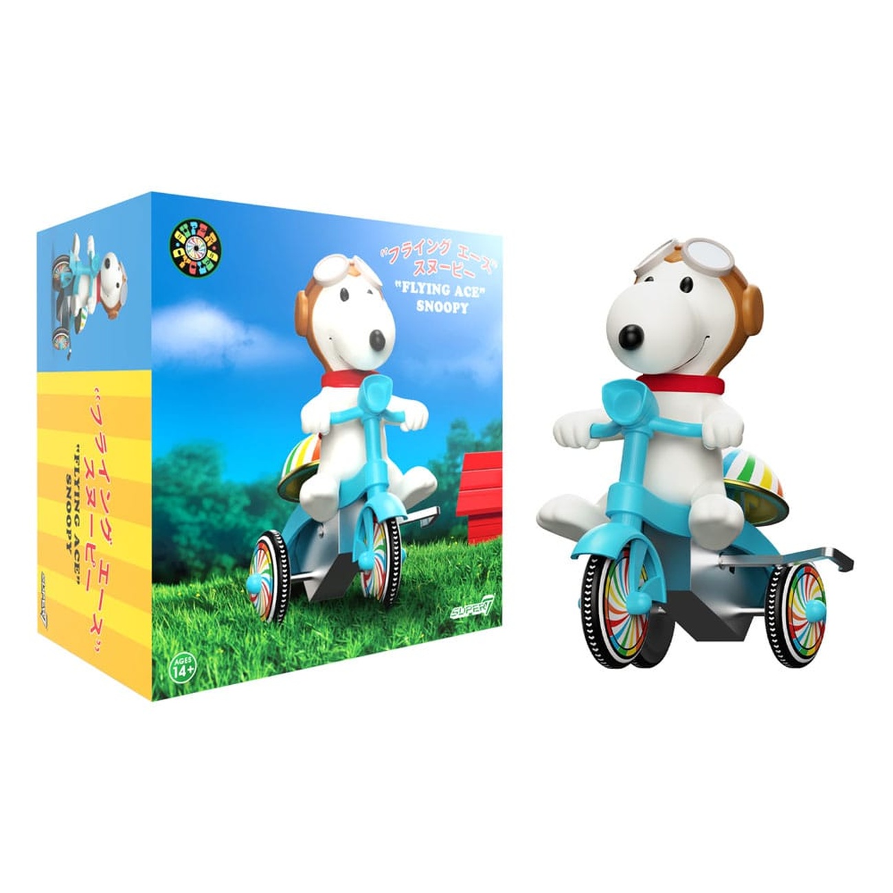 Peanuts Super Cycles figurka akcji Snoopy Flying Ace 13 cm