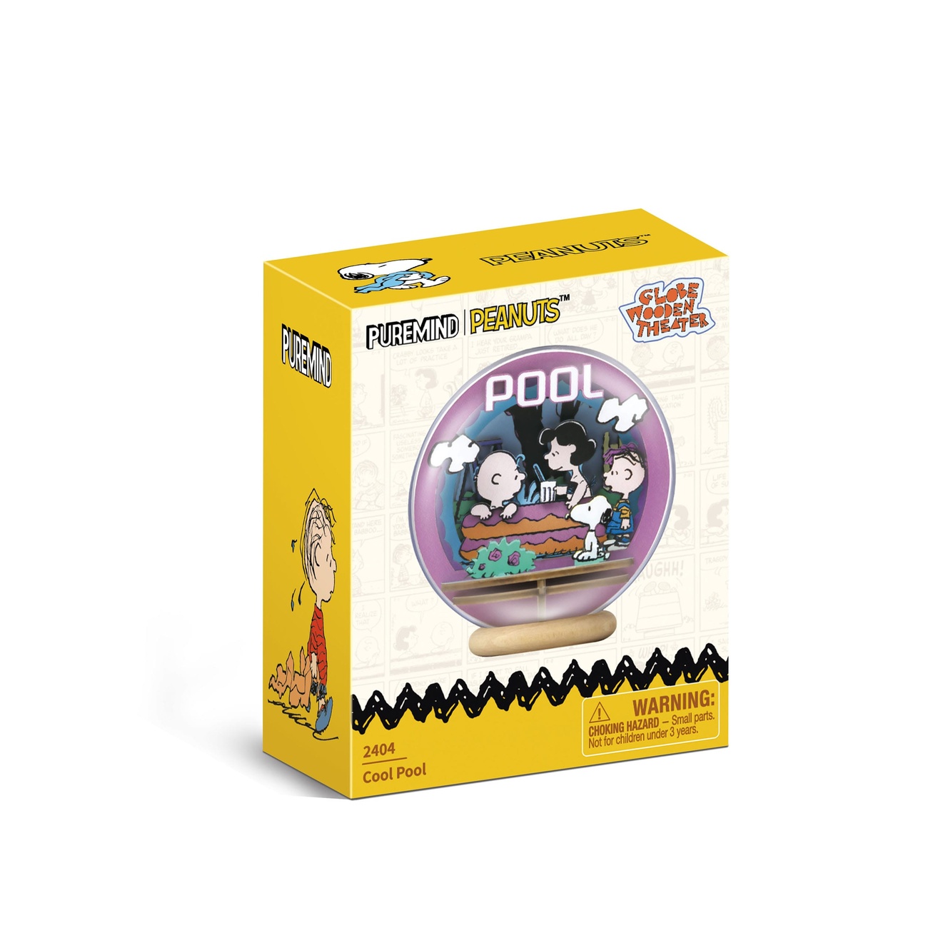 The Peanuts Puremind Maqueta Wooden Theater Globe Cool Pool