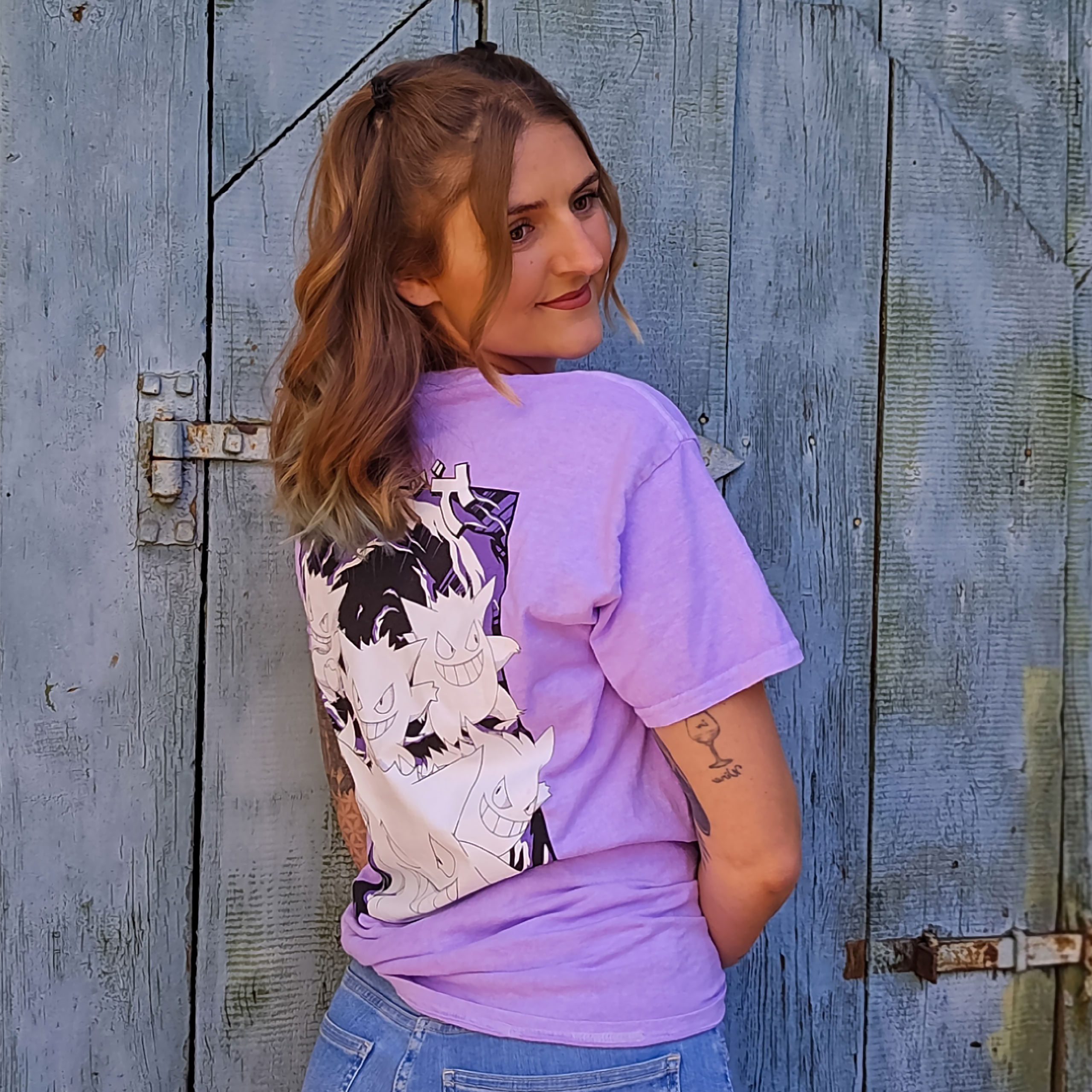 Pokémon - Gengar Katakana Vintage T-shirt