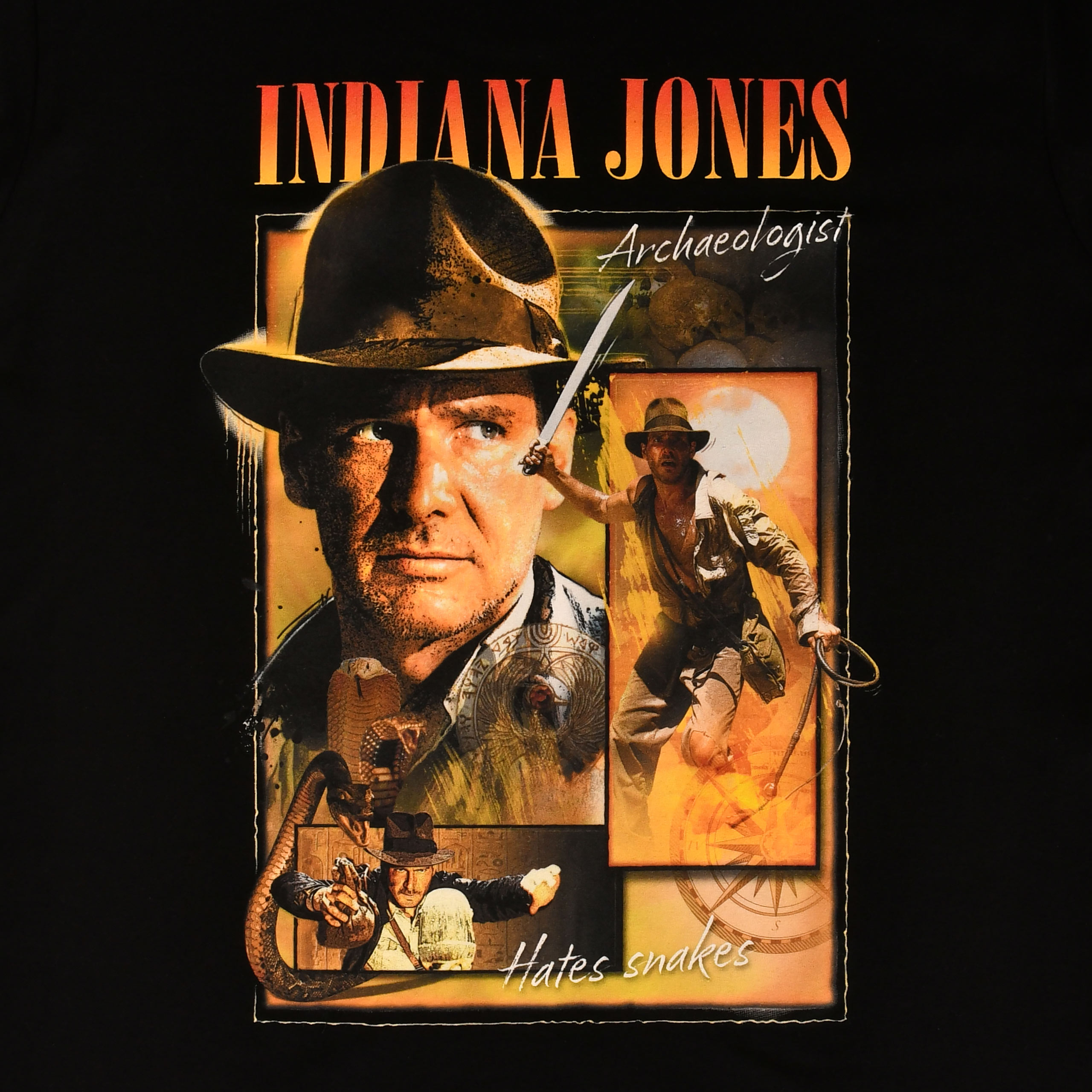 Indiana Jones - Hommage T-Shirt Zwart