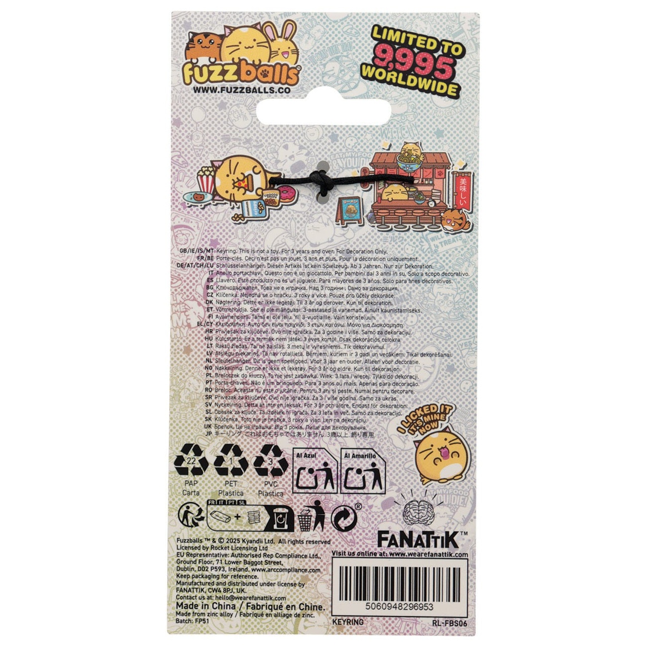 Fuzzballs Keychain Whisky Noodles Limited Edition