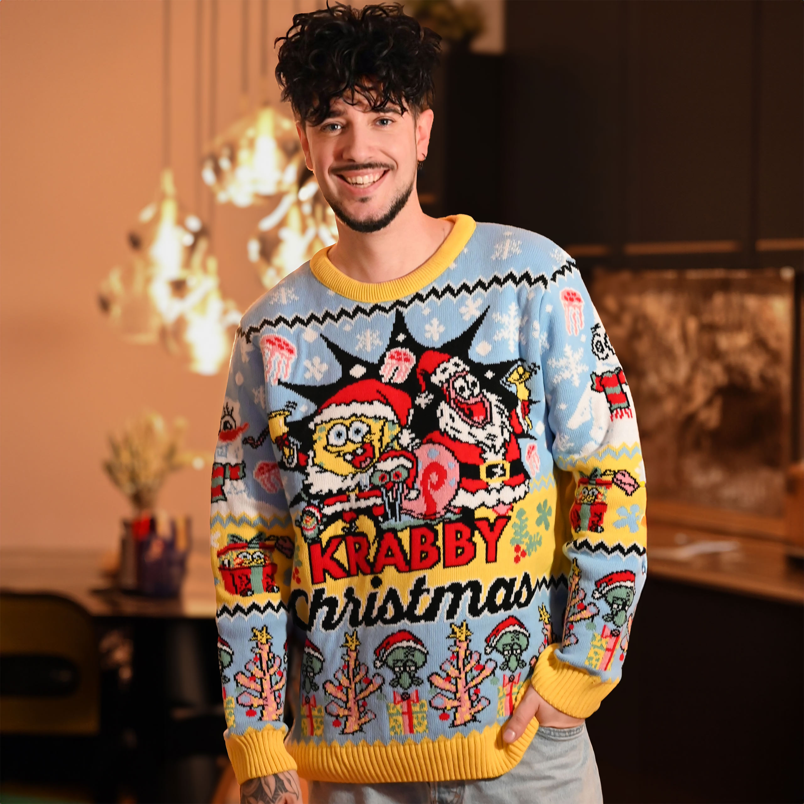 SpongeBob - Krabby Christmas Knit Sweater