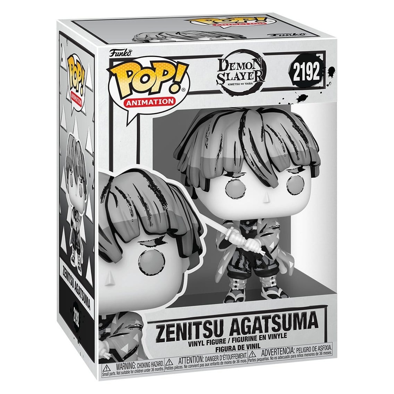 Demon Slayer: Kimetsu no Yaiba POP! Animation Figurine Vinyle Zenitsu (Sumi-Ink) 9 cm
