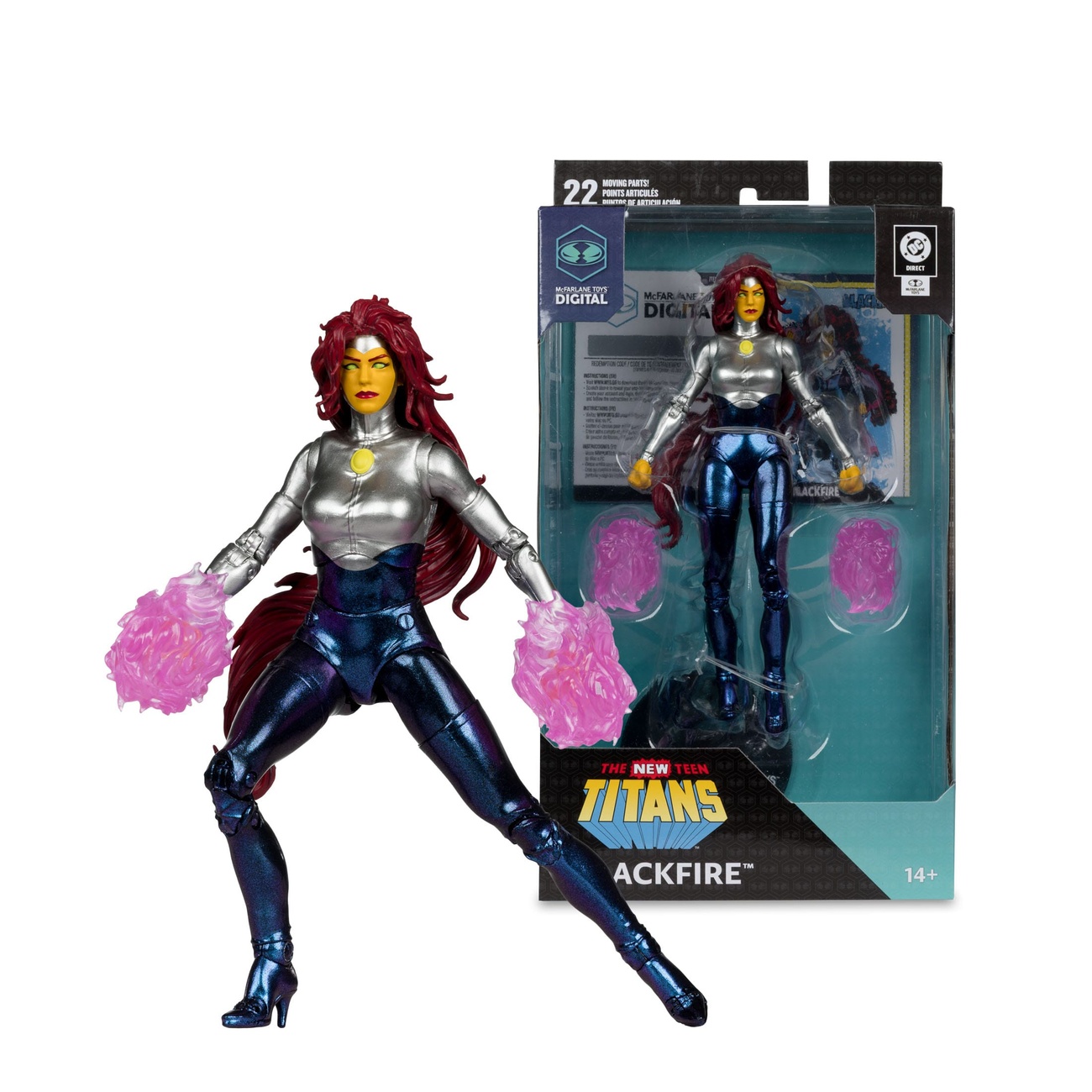 DC Direct McFarlane Toys cyfrowa figurka Blackfire (The New Teen Titans) 18 cm