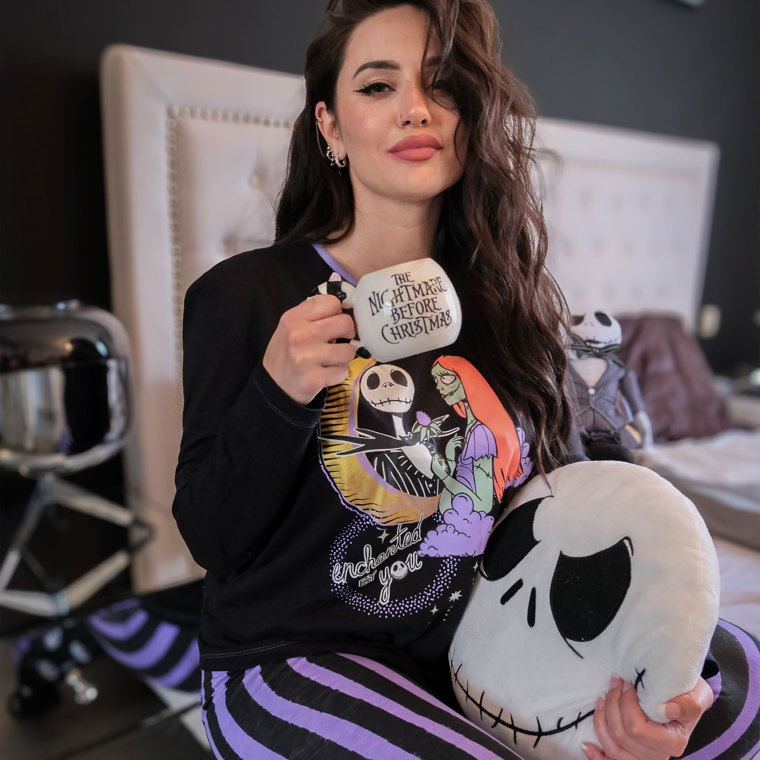 Jack en Sally Pyjama - Nightmare Before Christmas