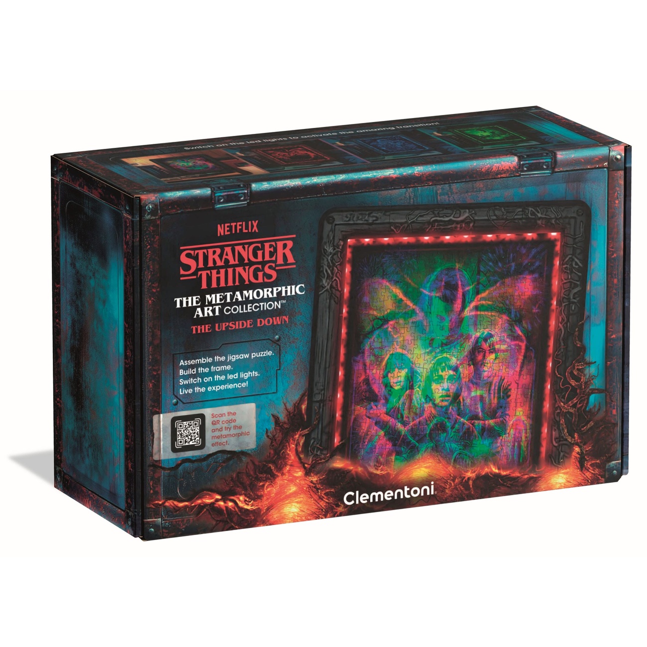 Stranger Things Metamorphic Art Collection puzzle con efecto luminoso The Upside (520 piezas)