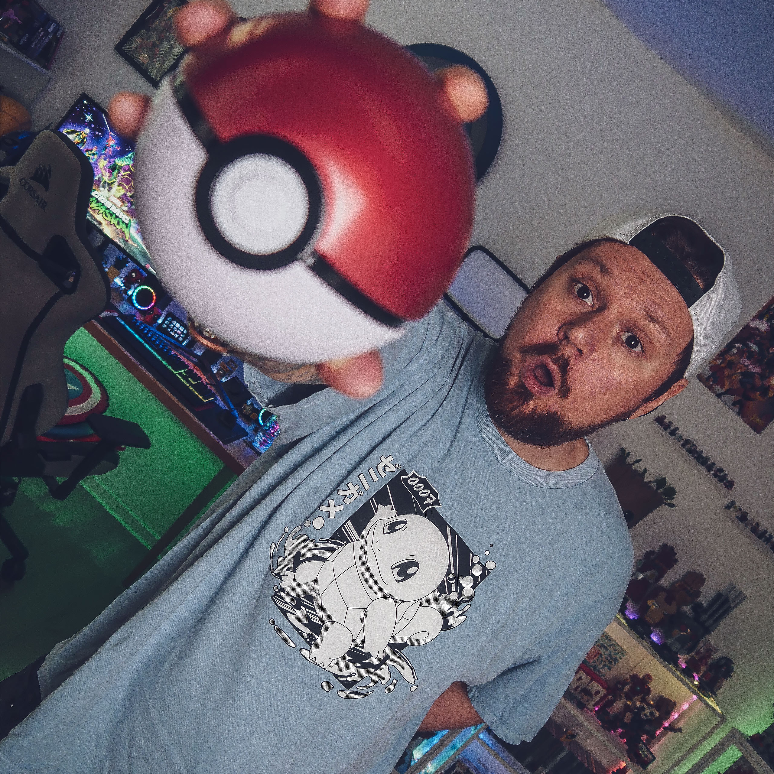 Pokémon - Camiseta vintage Squirtle Katakana