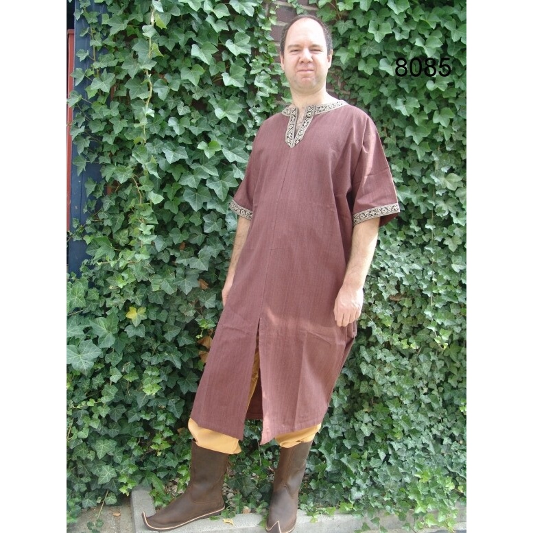 Medieval Short-Sleeve Tunic Richard chestnut