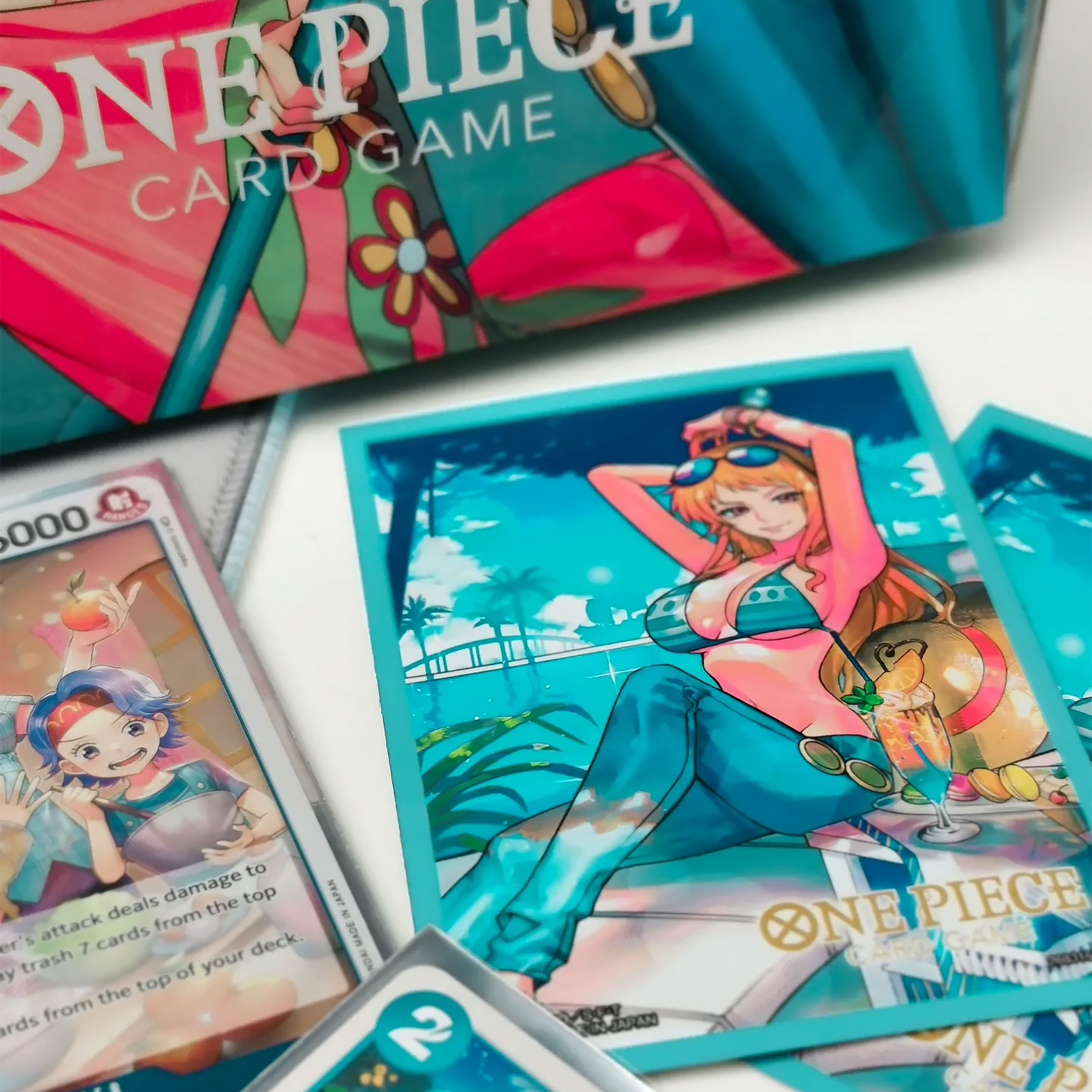 One Piece Card Game - Nami Official Sleeves 4 Card Sleeves