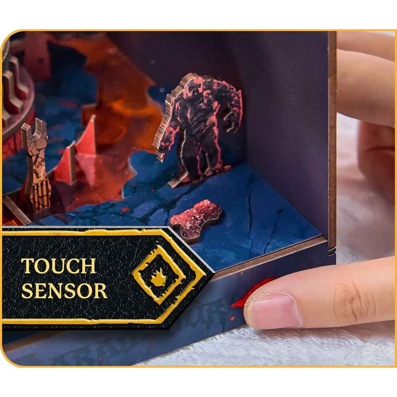 Der Herr der Ringe Tiny Adventures Book Nook Mini-Diorama Barad-Dûr 23 cm