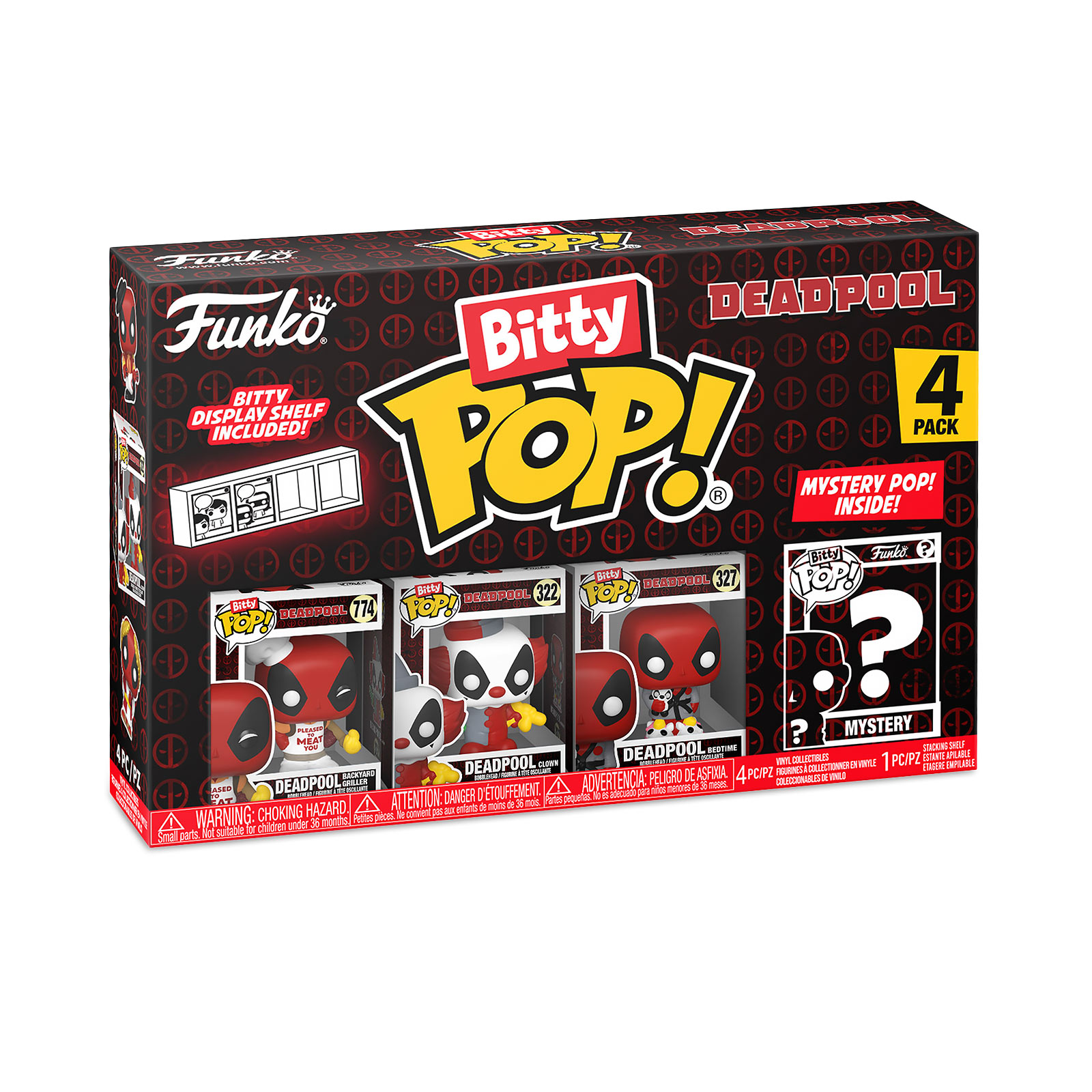 Deadpool - Funko Bitty Pop 4er Figuren Set Serie 1