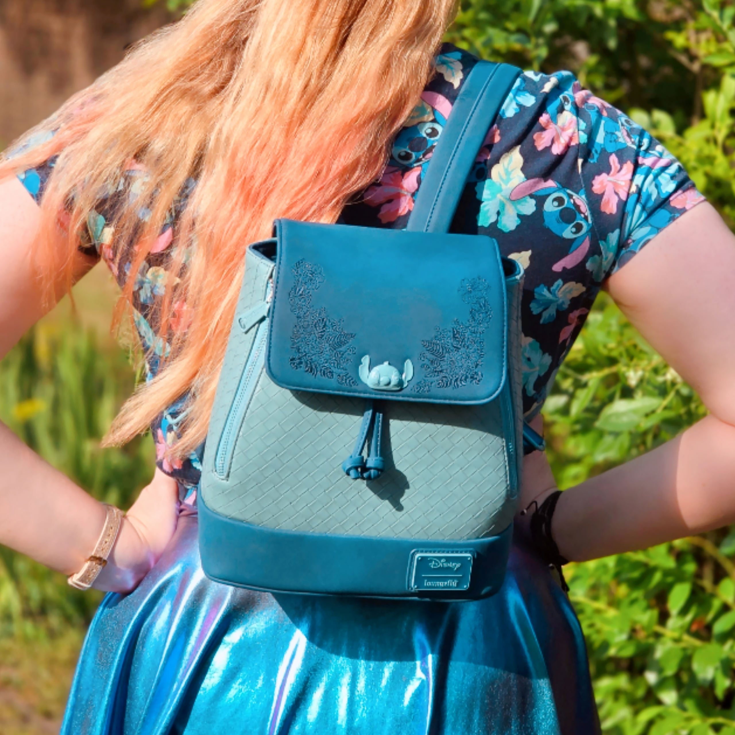 Mini Mochila Stitch Azul - Lilo & Stitch