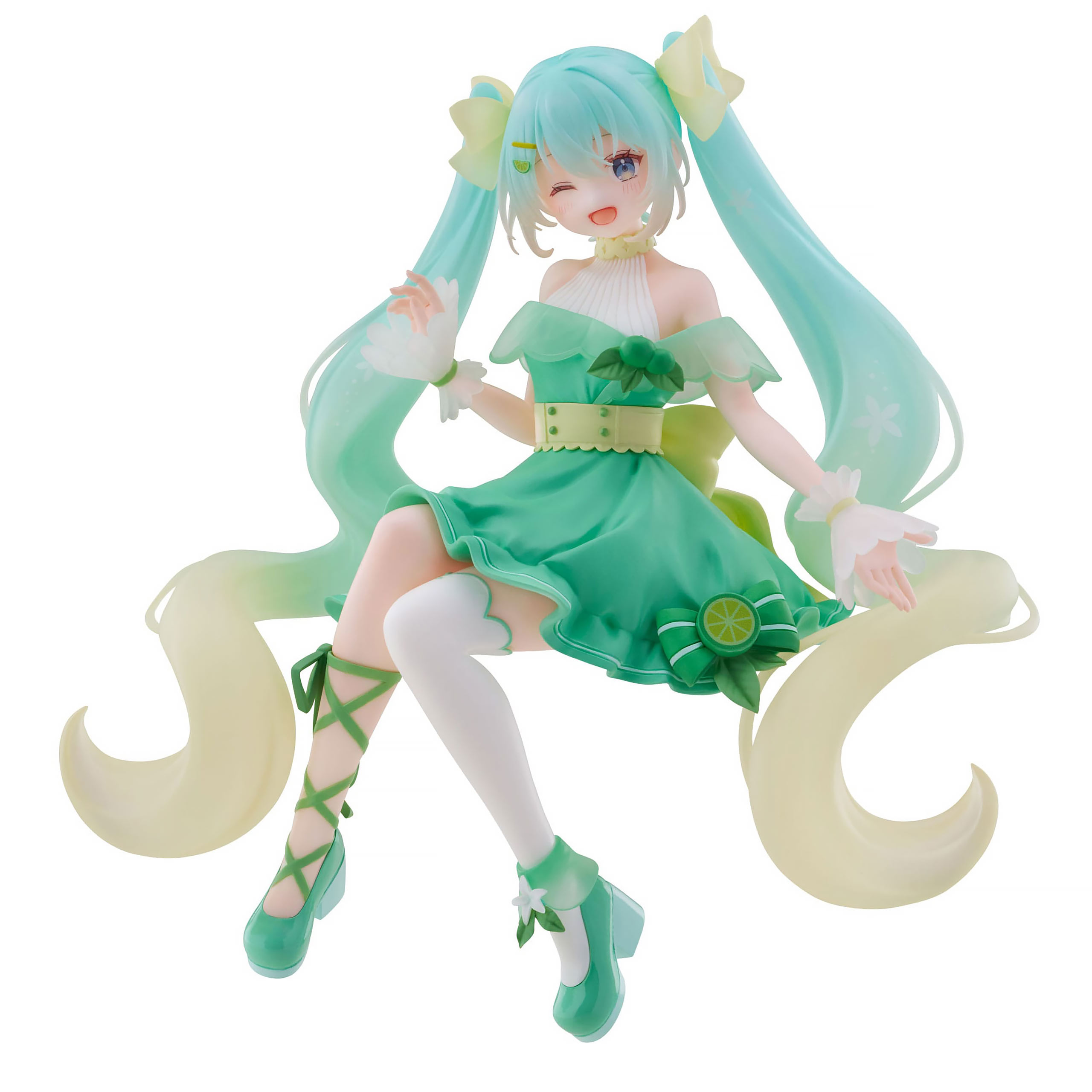 Miku Lime Noodle Stopper Figur - Hatsune Miku