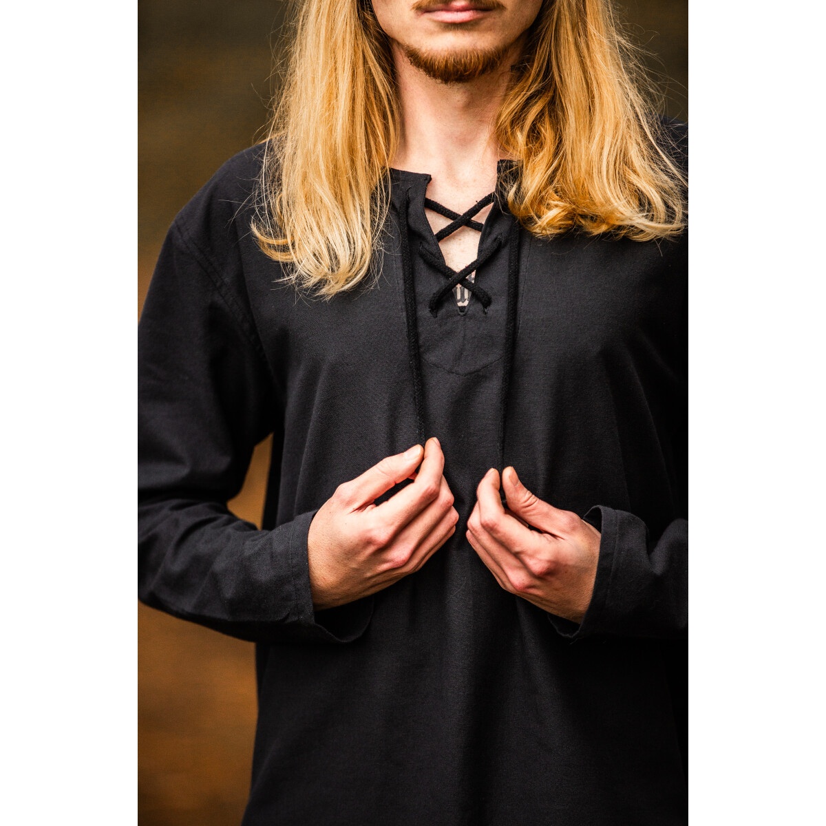 Camicia medievale Otto nera