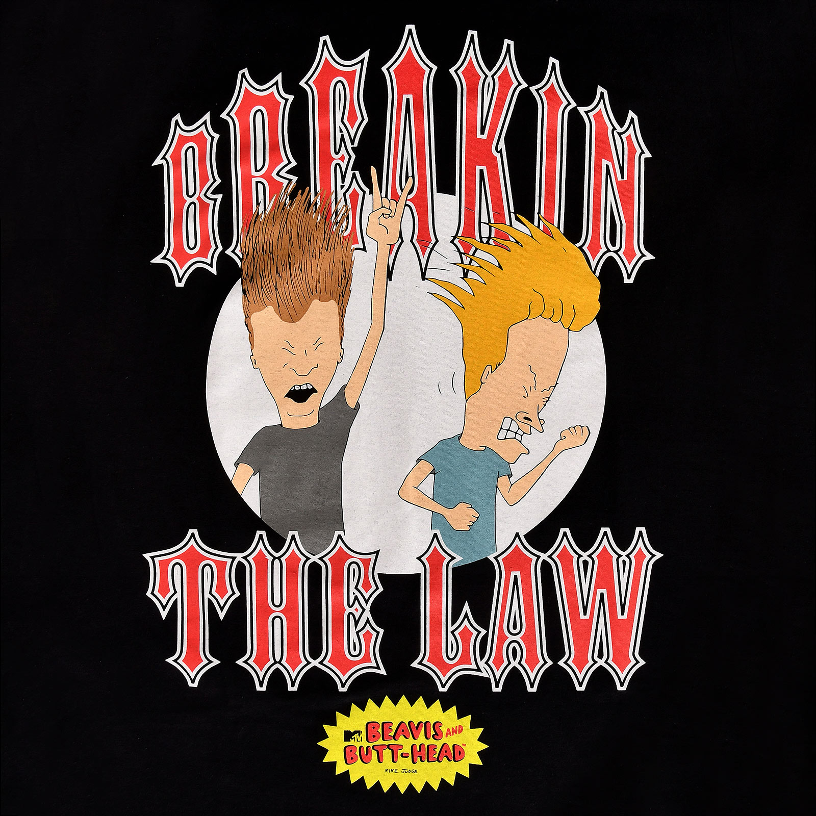 Beavis and Butt-Head - T-shirt Breaking the Law noir