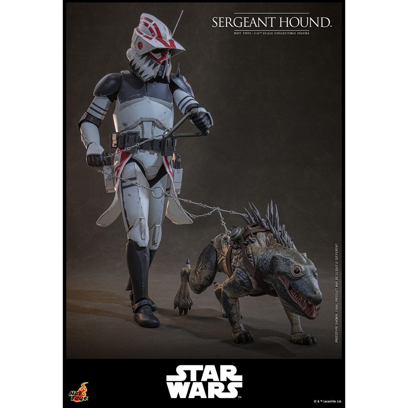 Star Wars: The Clone Wars - Sergeant Hound Actiefiguur 1:6
