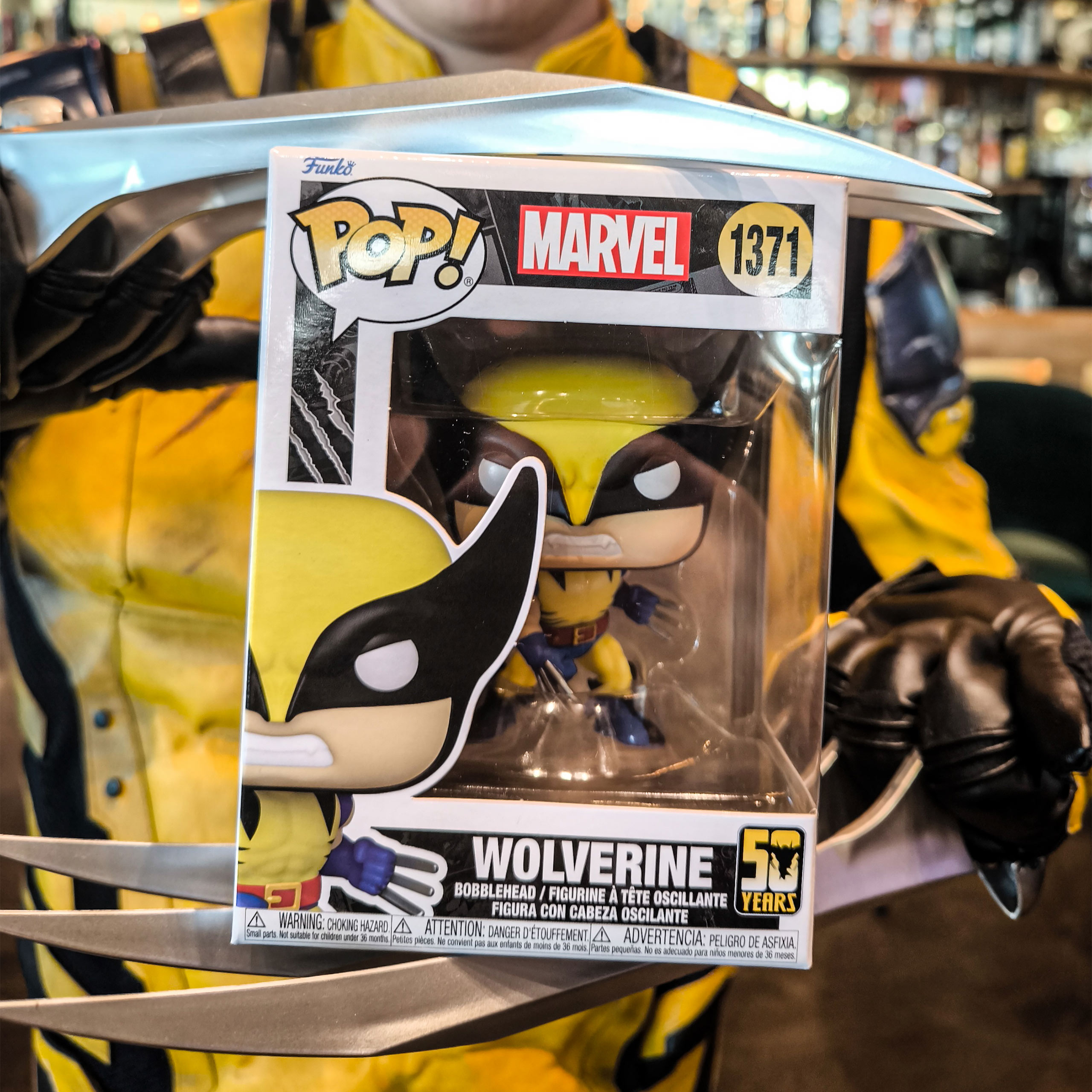 X-Men - Wolverine 50 anni Funko Pop Figura con testa oscillante