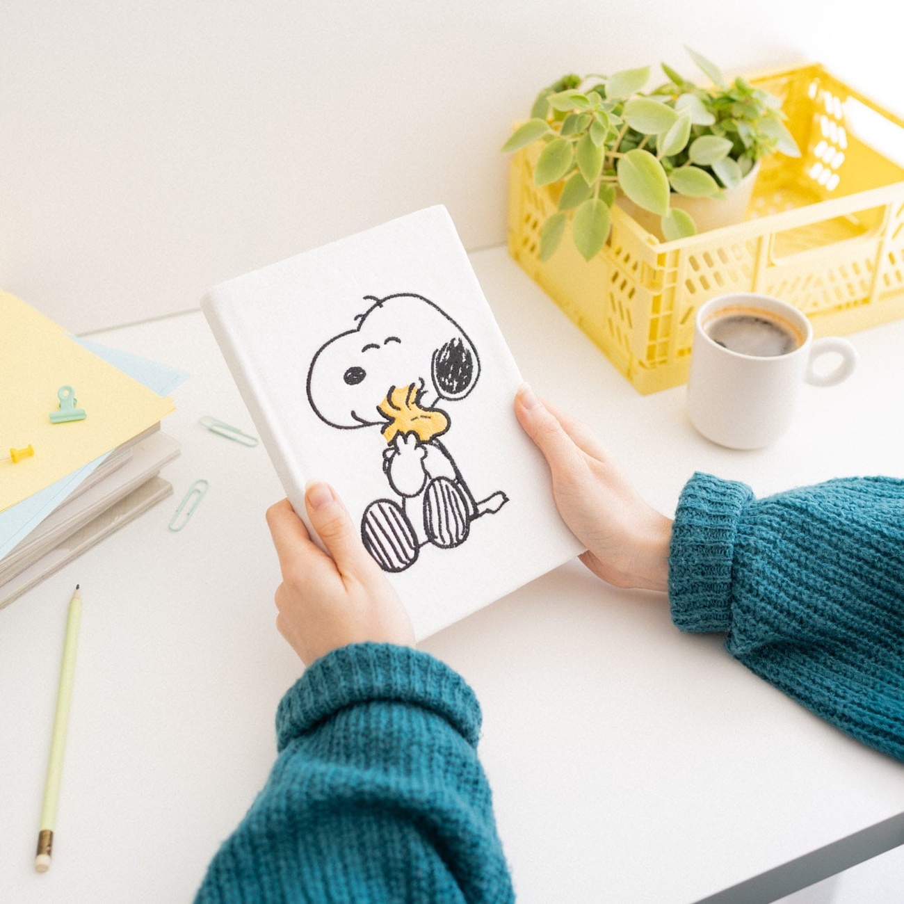 Peanuts Premium Carnet peluche A5 Snoopy