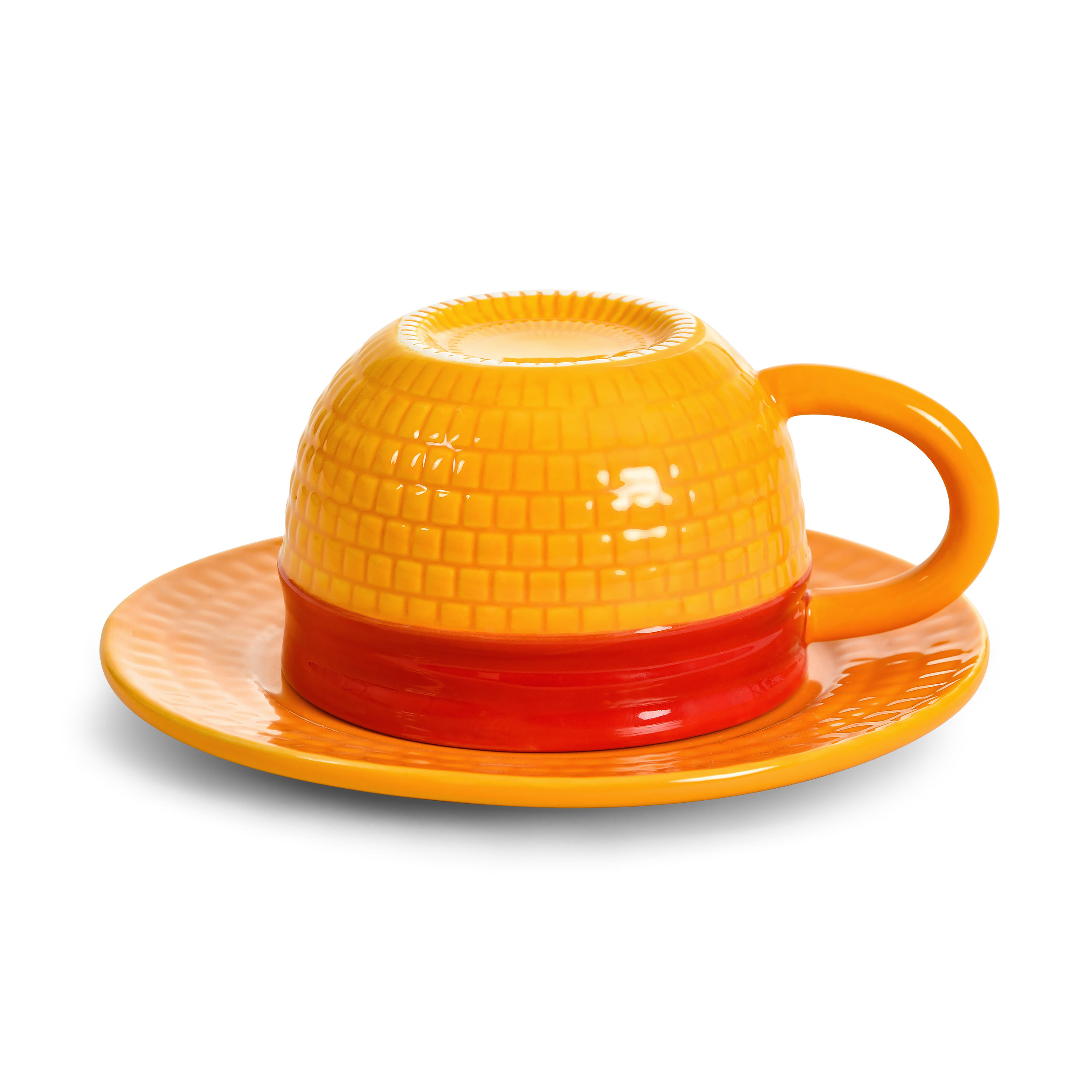 Luffy Strohhut Tasse mit Untertasse - One Piece