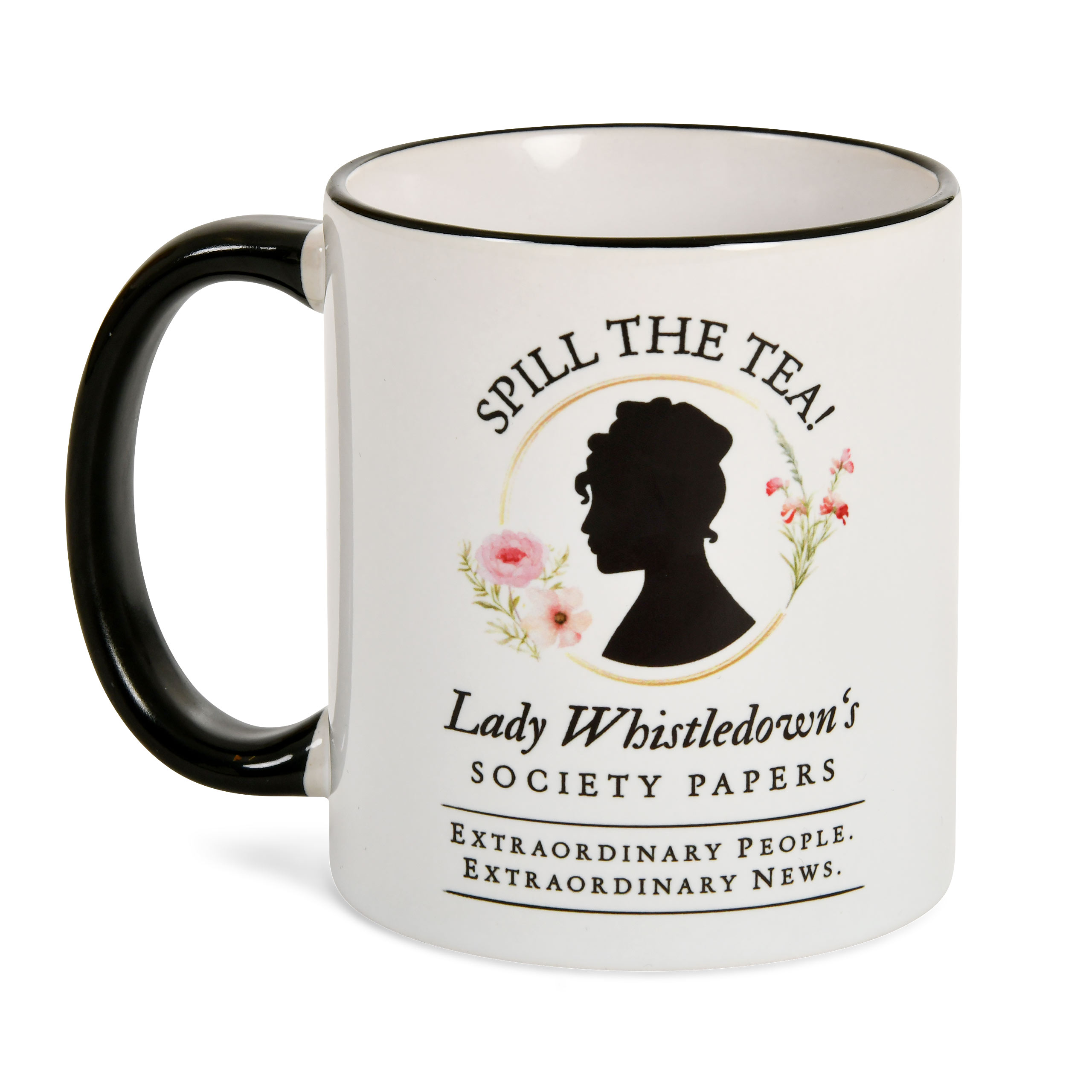 Spill the Tea! Society Papers Mug for Bridgerton Fans